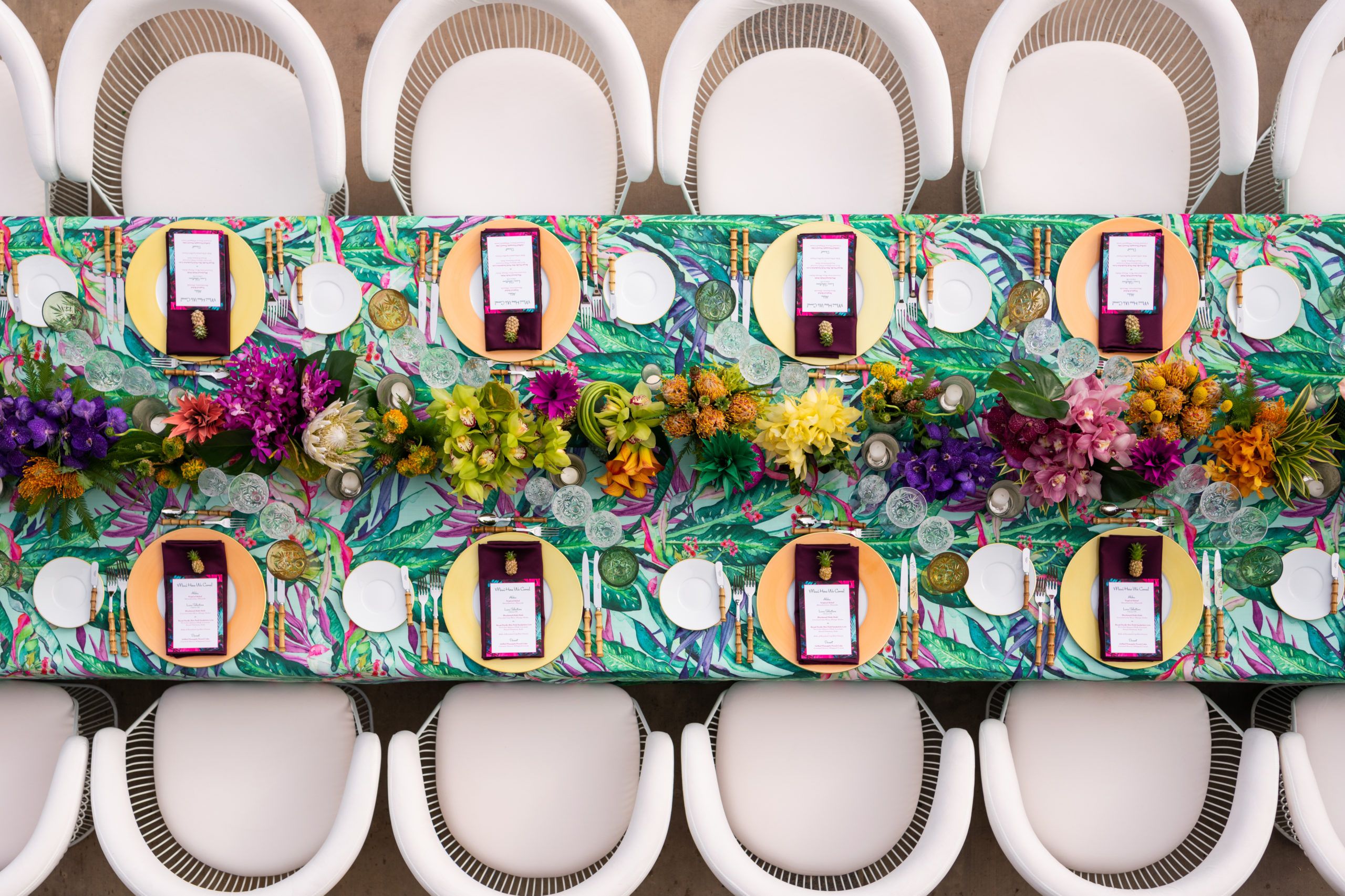 Hawaiian Themed Dinner Party in Malibu, California