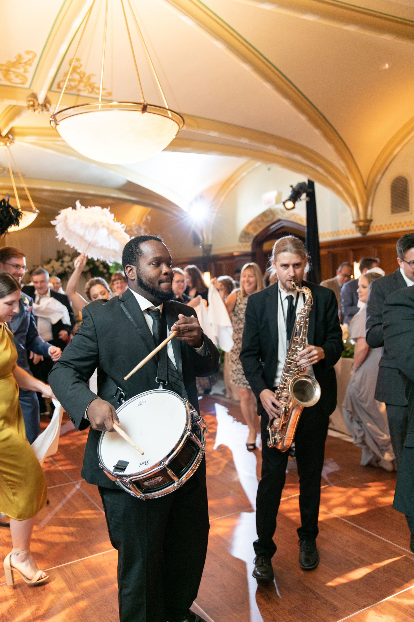 Traditional Green and White Wedding at the University Club of Chicago in Chicago, Illinois