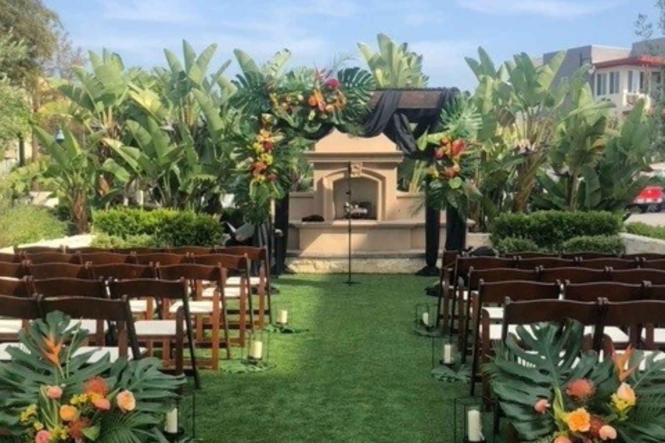 the garden space at The Mayne Events Center in Bellflower California | PartySlate