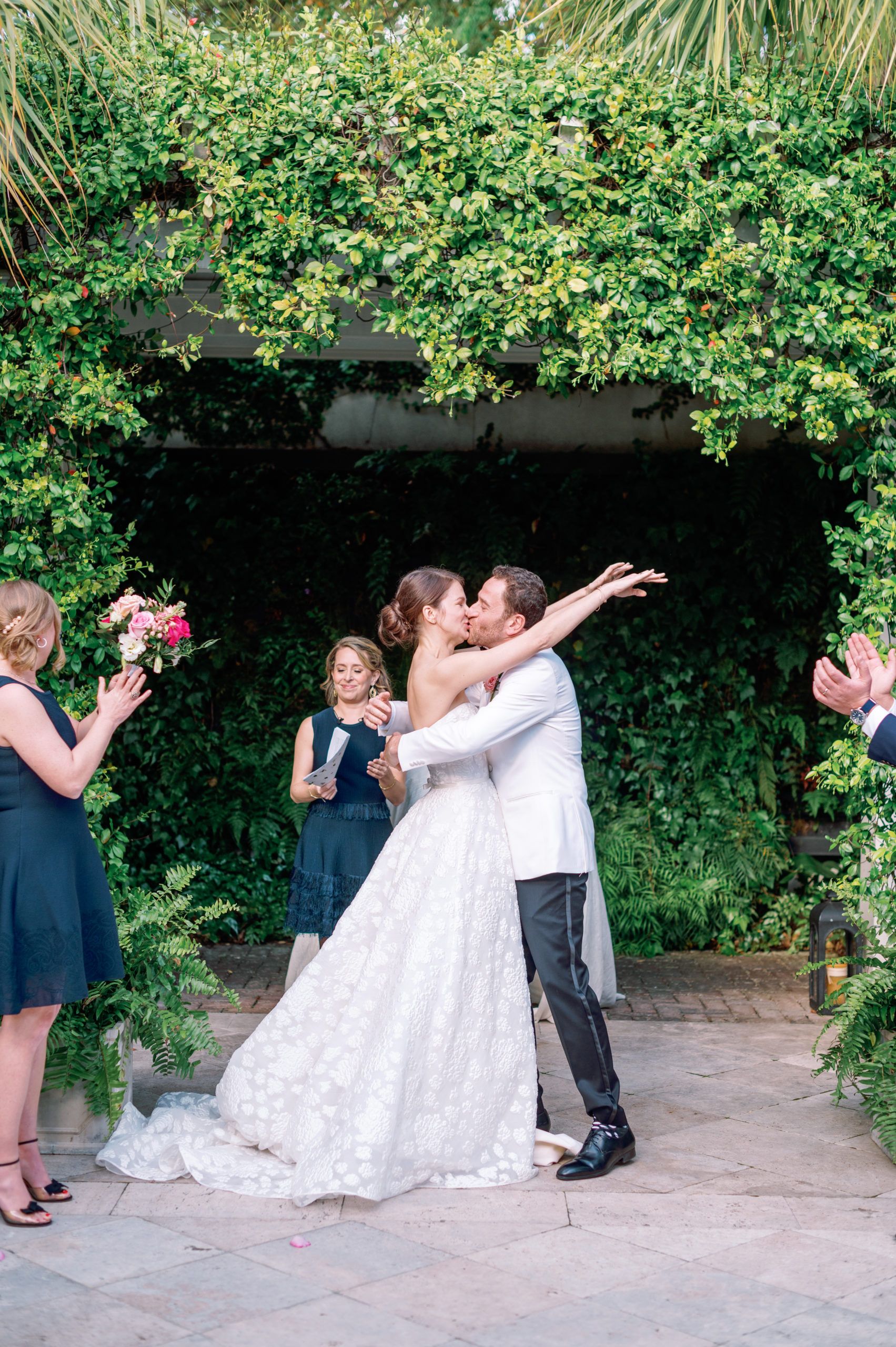 Floral-filled Wedding at Cannon Green in Charleston, South Carolina | PartySlate