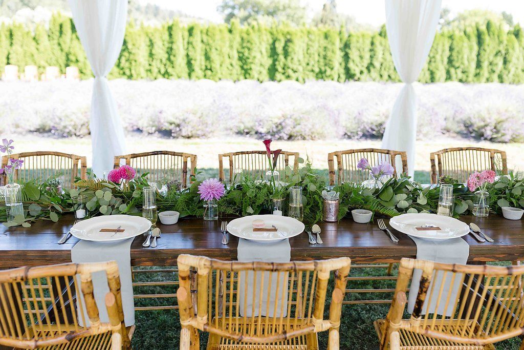 Edgy Boho Wedding at Woodinville Lavender Farm