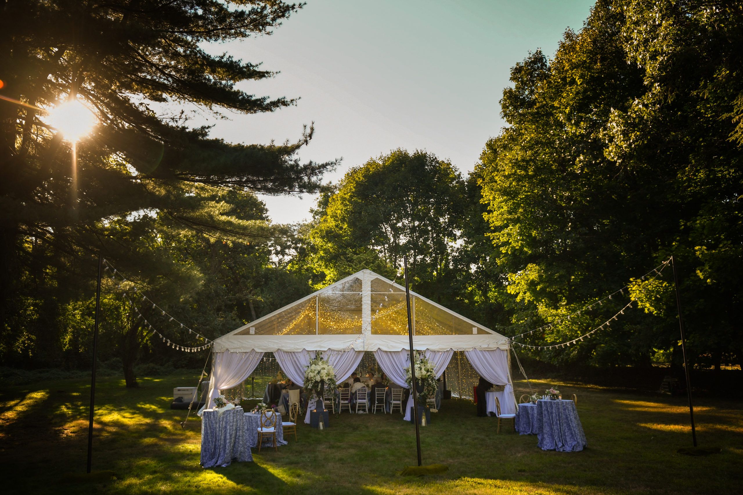 Classic New England Tented Wedding in Milton, MA