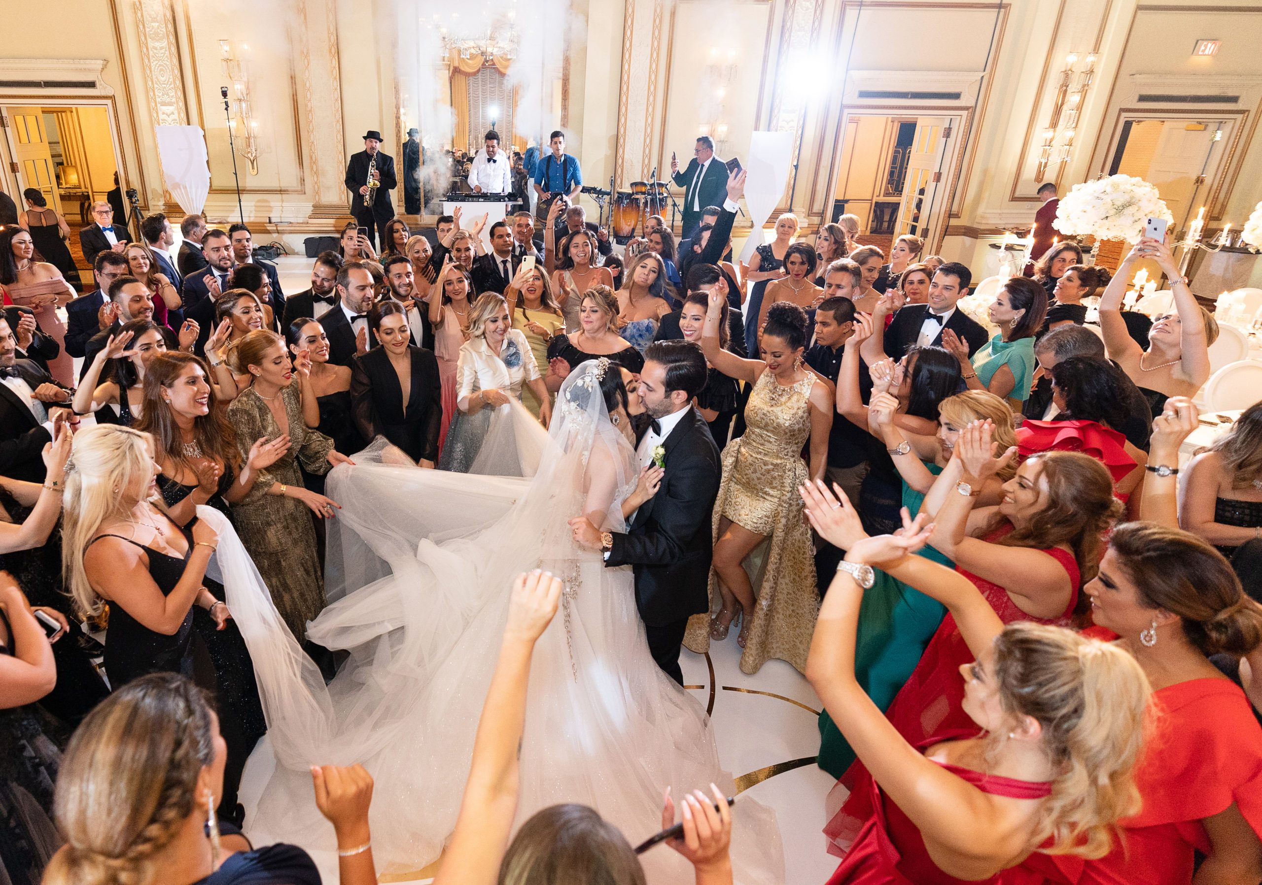 Extravagant All White Wedding at the Fairmont Vancouver in Vancouver, Canada
