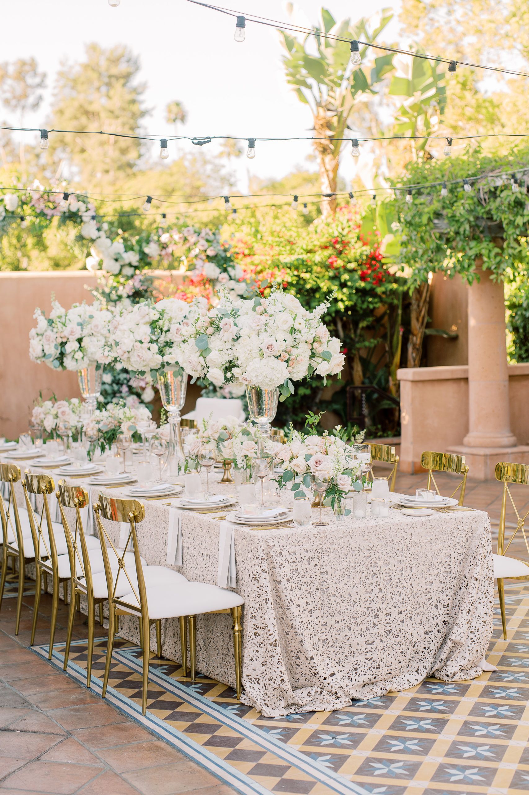 Floral Filled Outdoor Wedding at Rancho Valencia Resort and Spa in Rancho Santa Fe, California