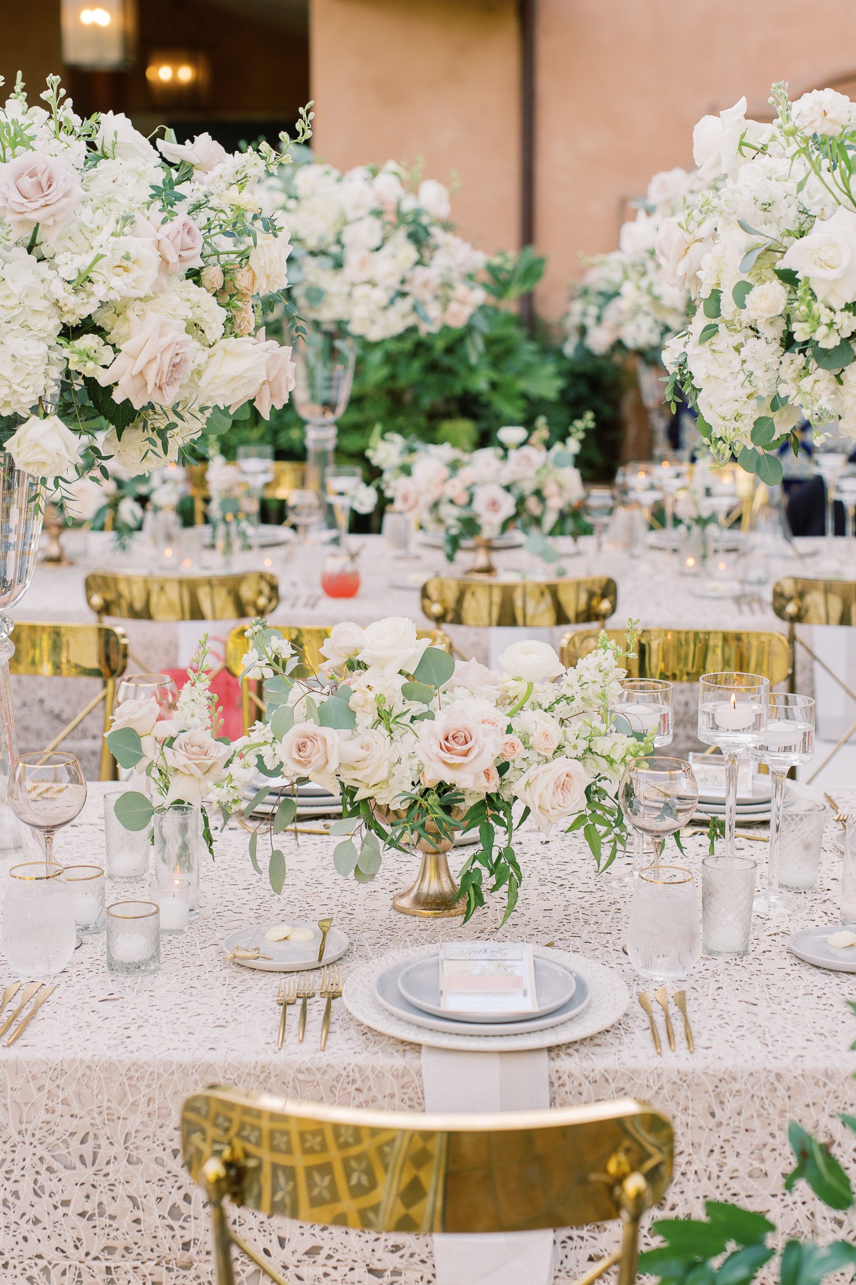 Floral Filled Outdoor Wedding at Rancho Valencia Resort and Spa in Rancho Santa Fe, California