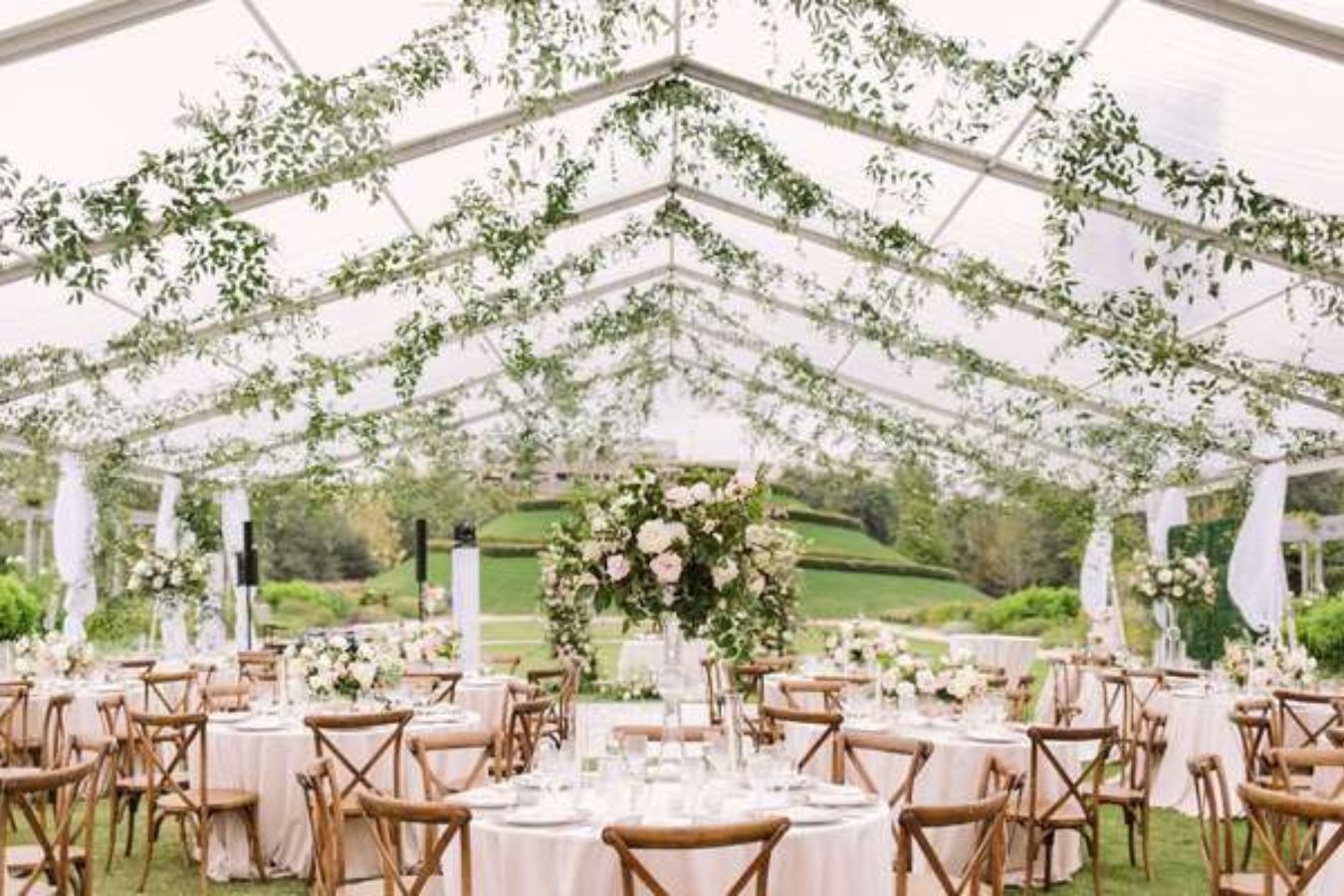 Tented party at The Formal Lawn at McGovern Centennial Gardens in Houston, TX | PartySlate