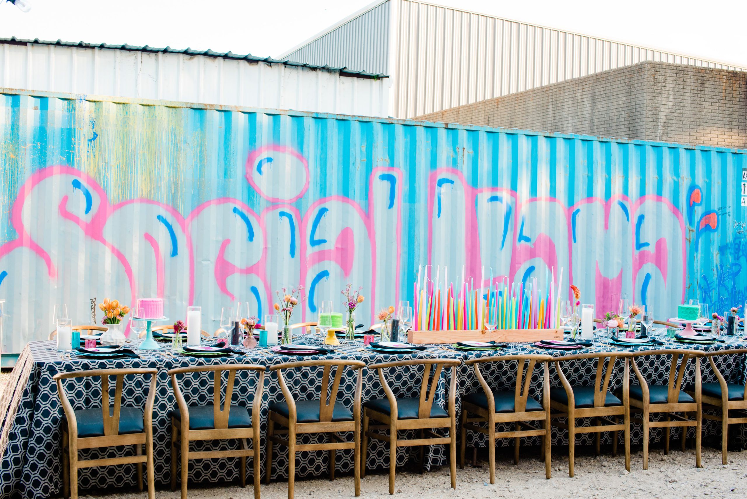 Colorful Anniversary Celebration in Dallas, Texas