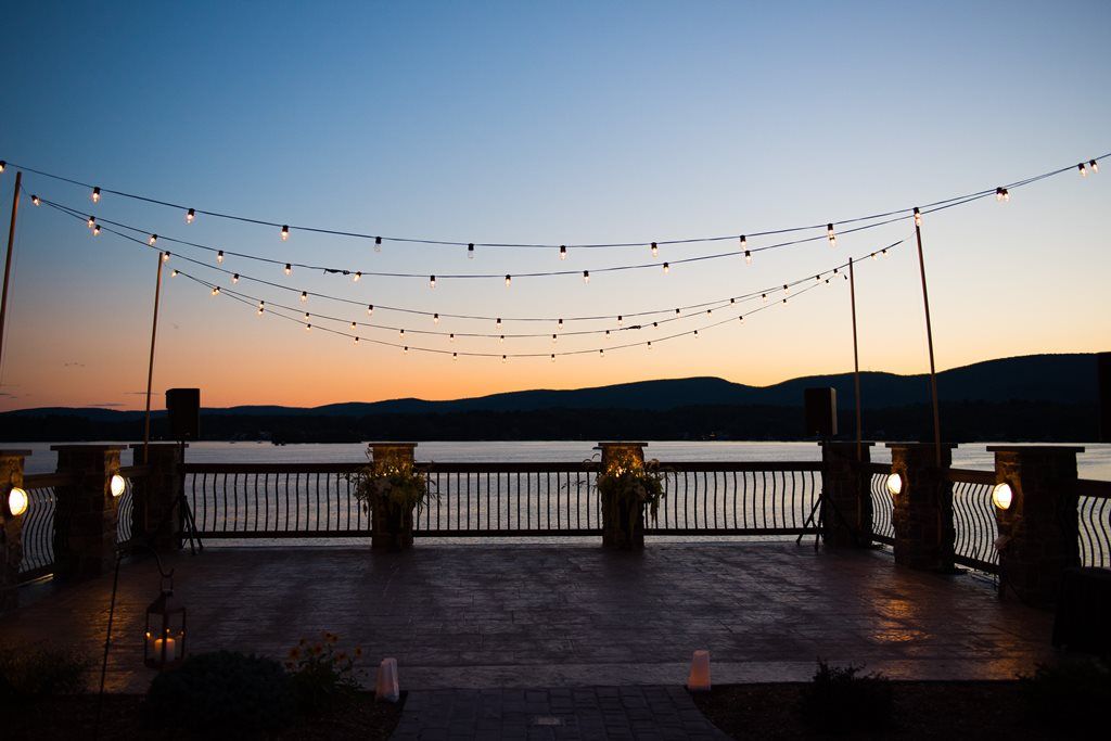 The Lake House - Guest Cottages of The Berkshires wedding venue in the Berkshires at sunset | PartySlate