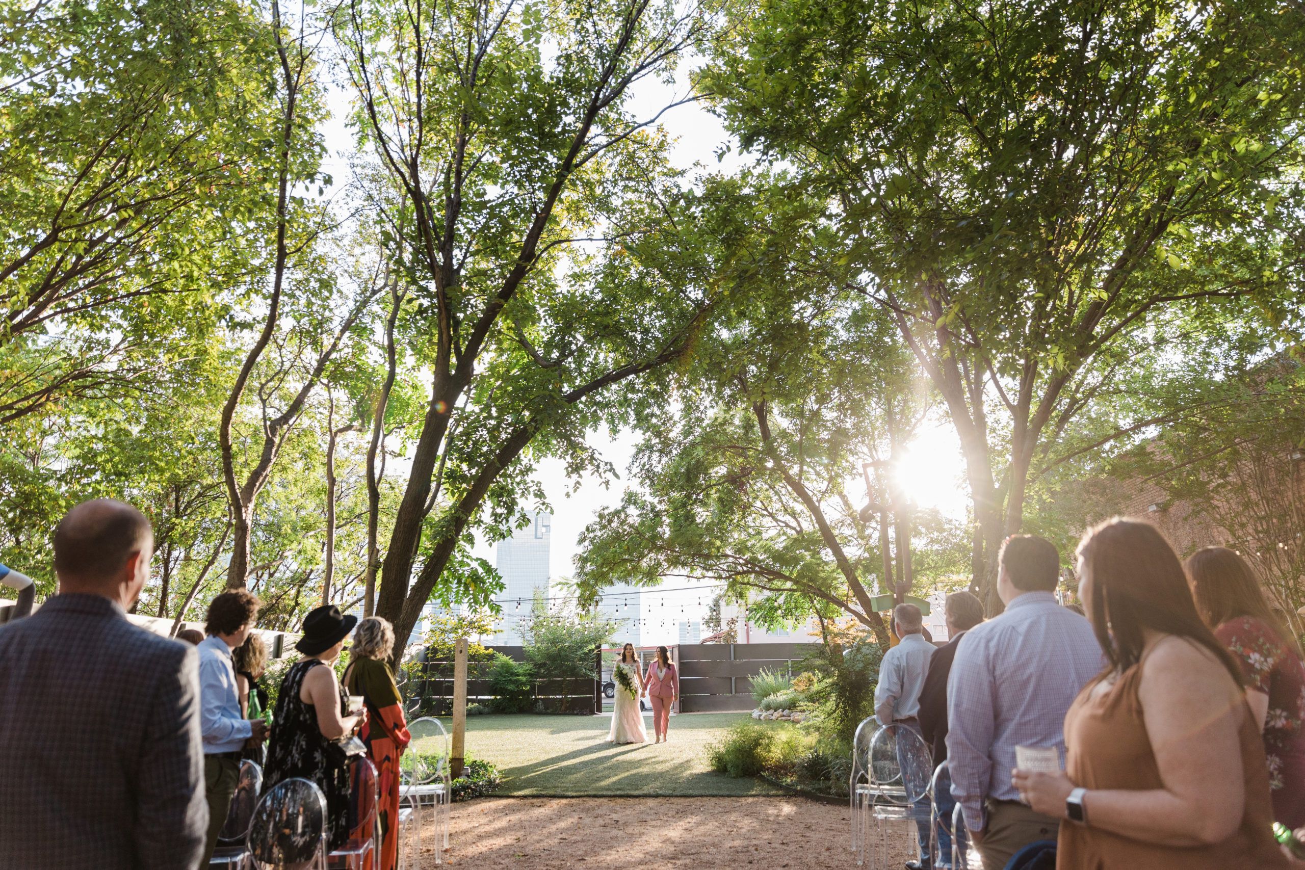 beautiful outdoor wedding at Artspace111 | PartySlate