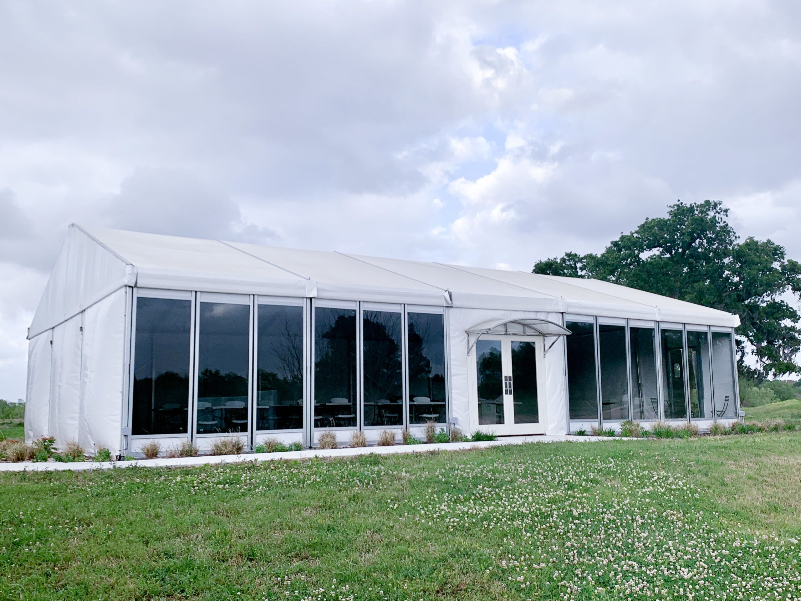 Culinary Garden Tent at Houston Botanic Gardens for a baby shower bash | PartySlate