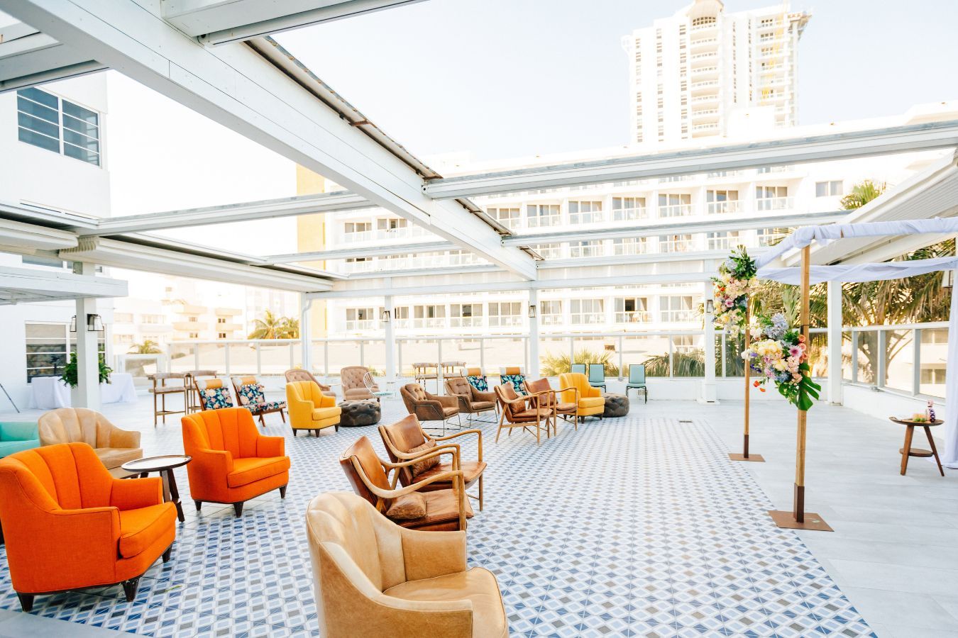 Wedding ceremony at Vista Terrace at The Confidante Miami Beach | PartySlate