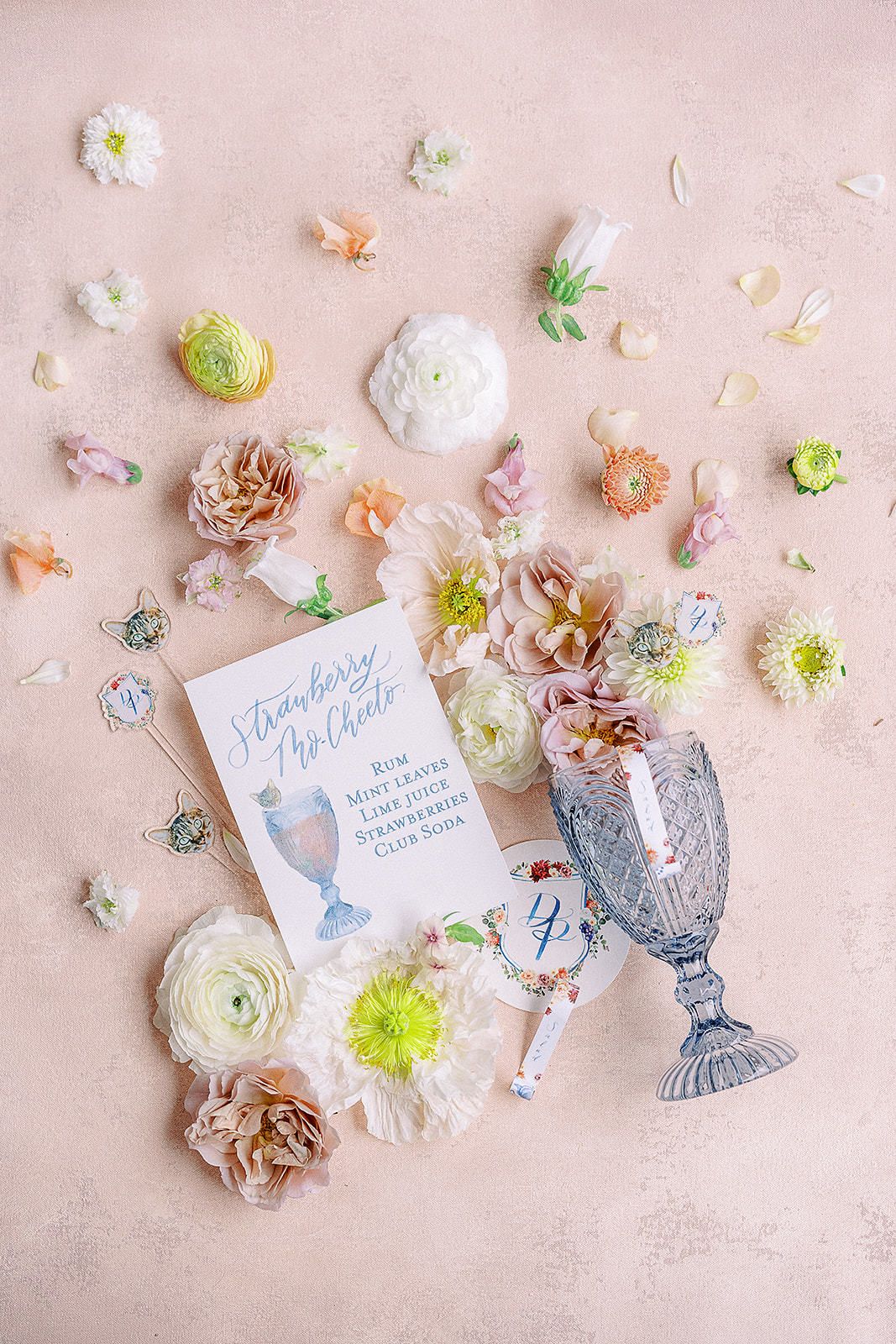 A Stylish Blue & Peach Wedding in the City