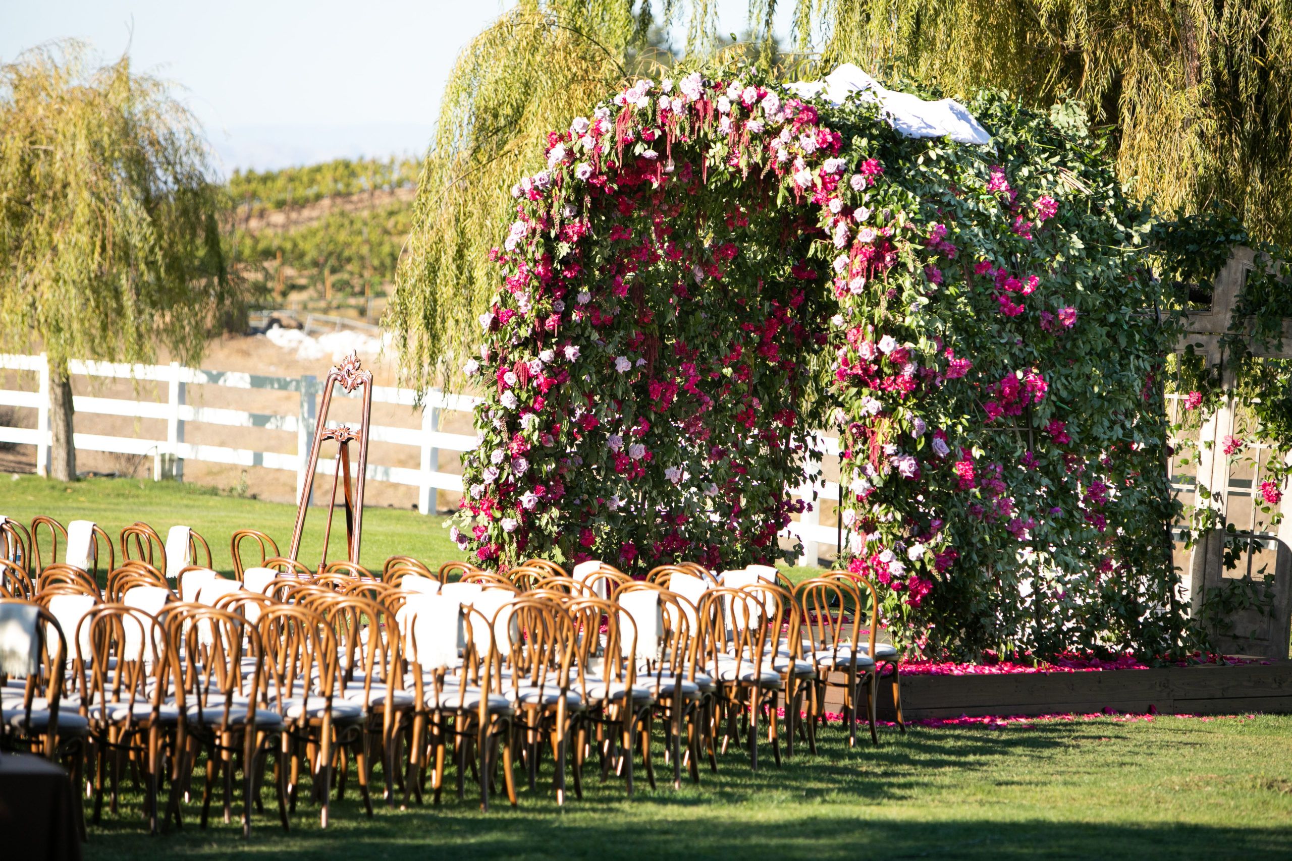 Beautiful Floral-filled Wedding at Saddle Rock Ranch in Malibu, California
