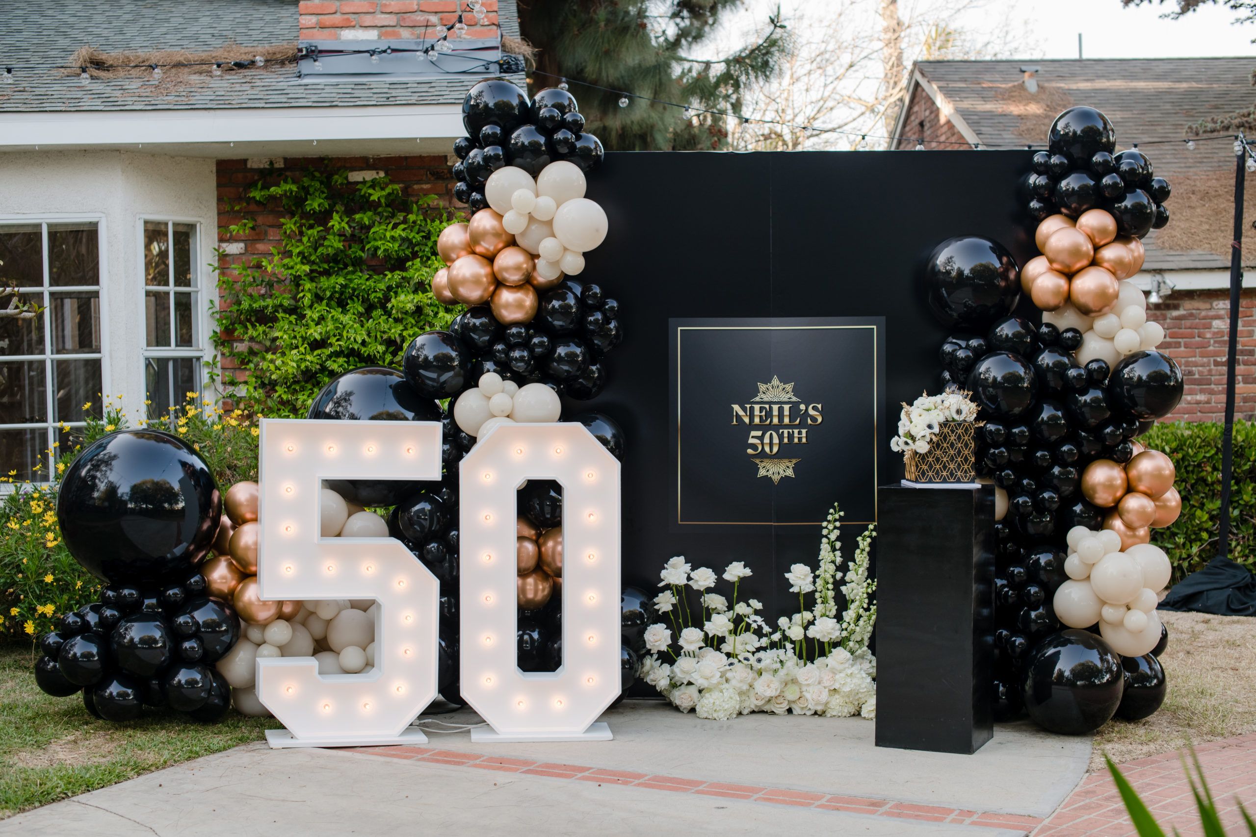 Chic 50th Birthday Party in Redondo Beach, California