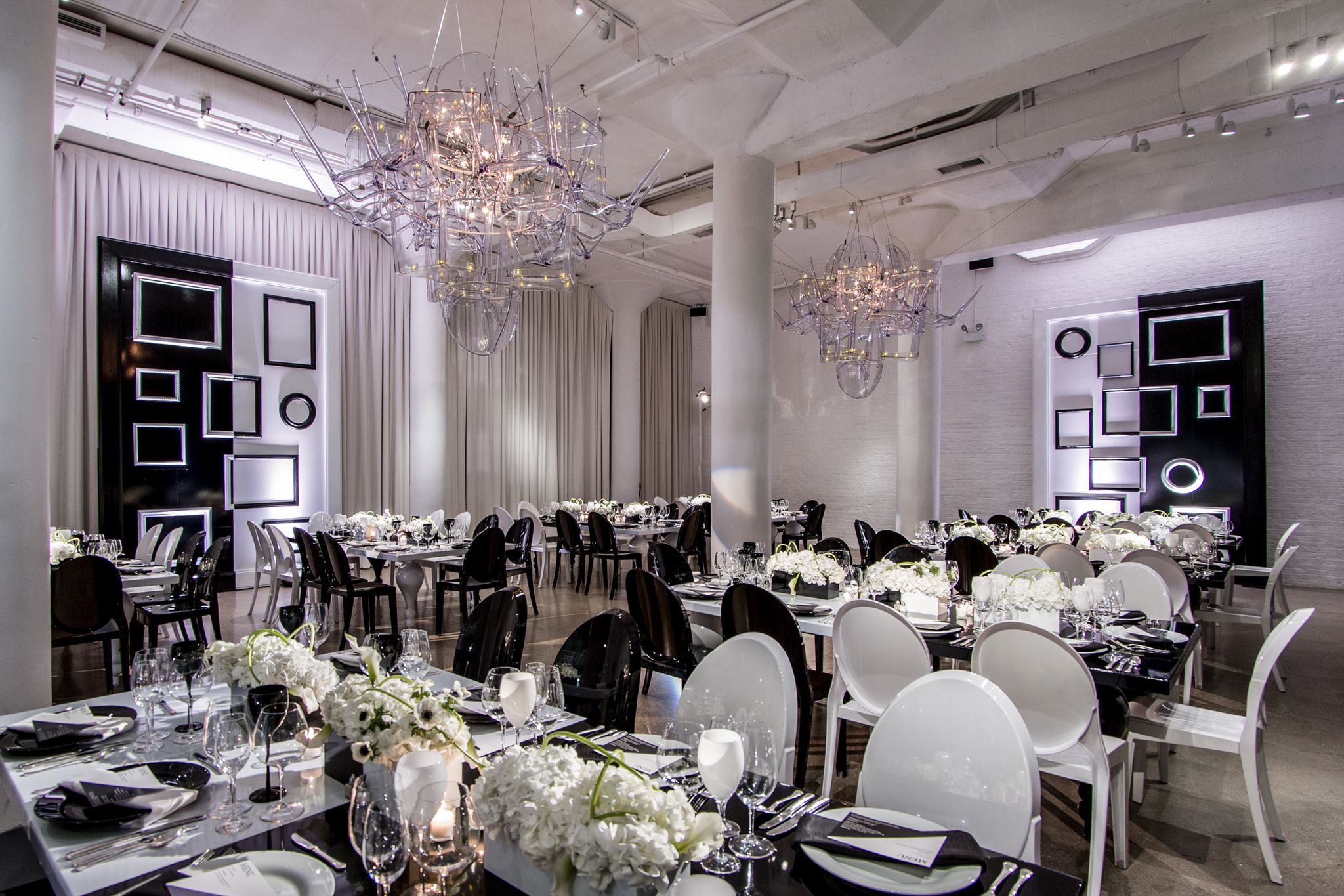 “Monochrome Magic” Corporate Dinner Party
