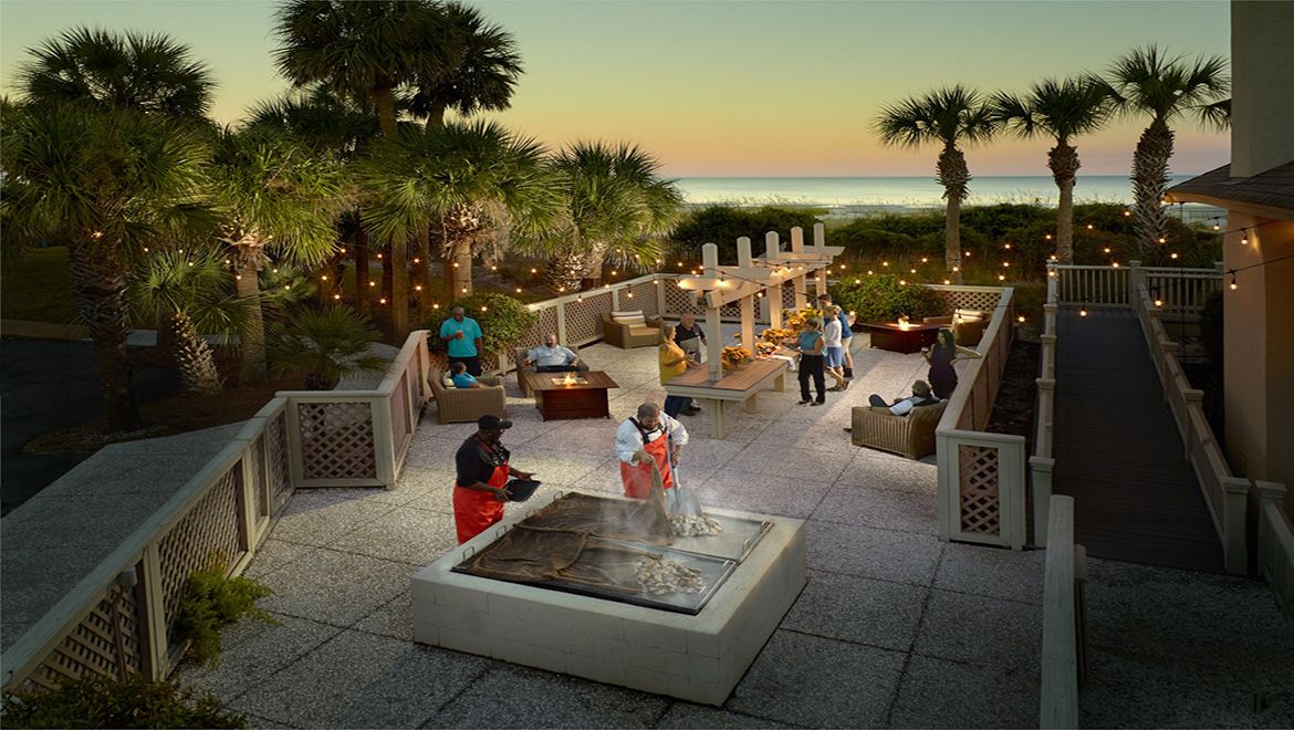 outdoor wedding Space at The Omni Hilton Head Oceanfront Resort | PartySlate