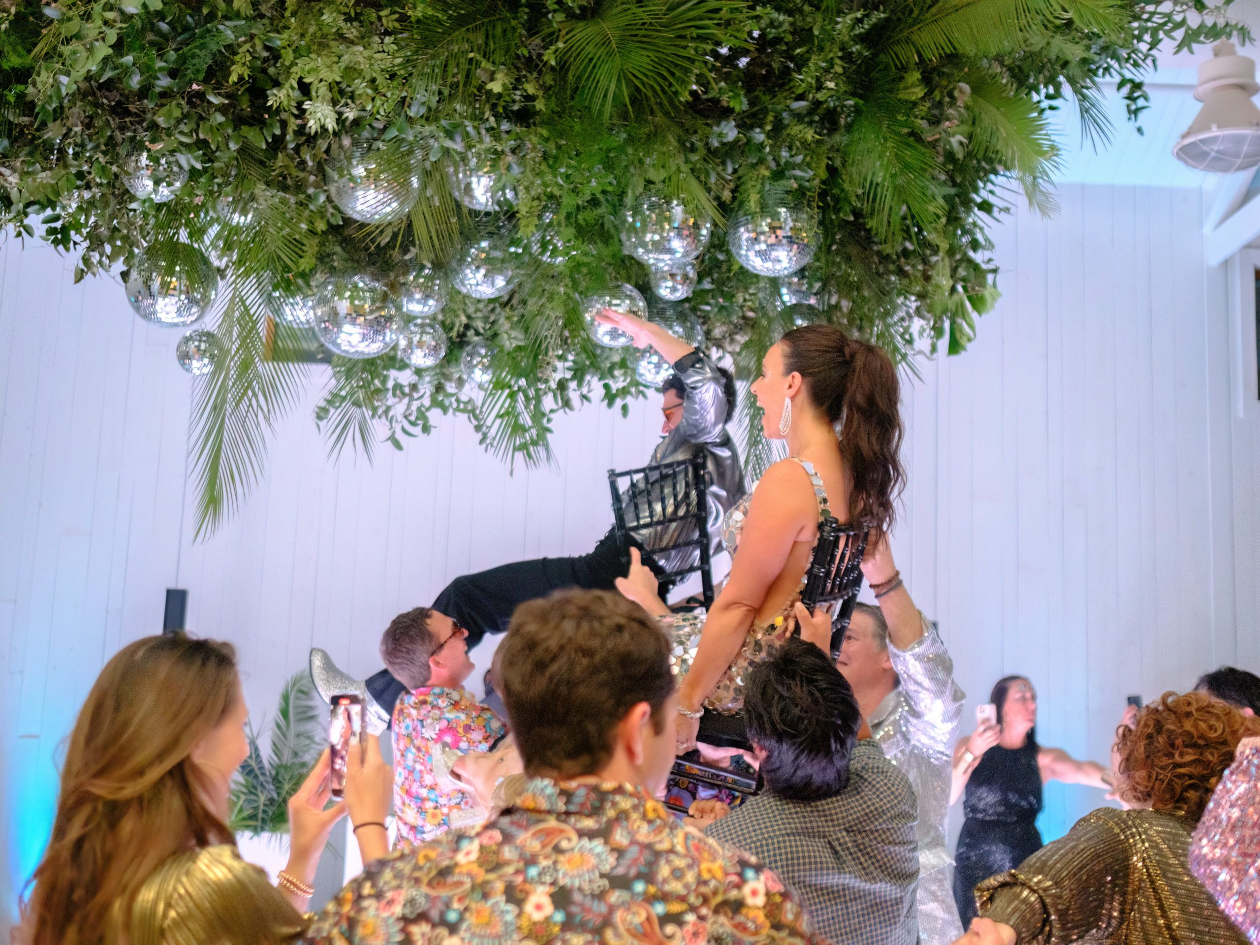 Tropical Studio 54 Themed Wedding in austin at Wish Well House | PartySlate