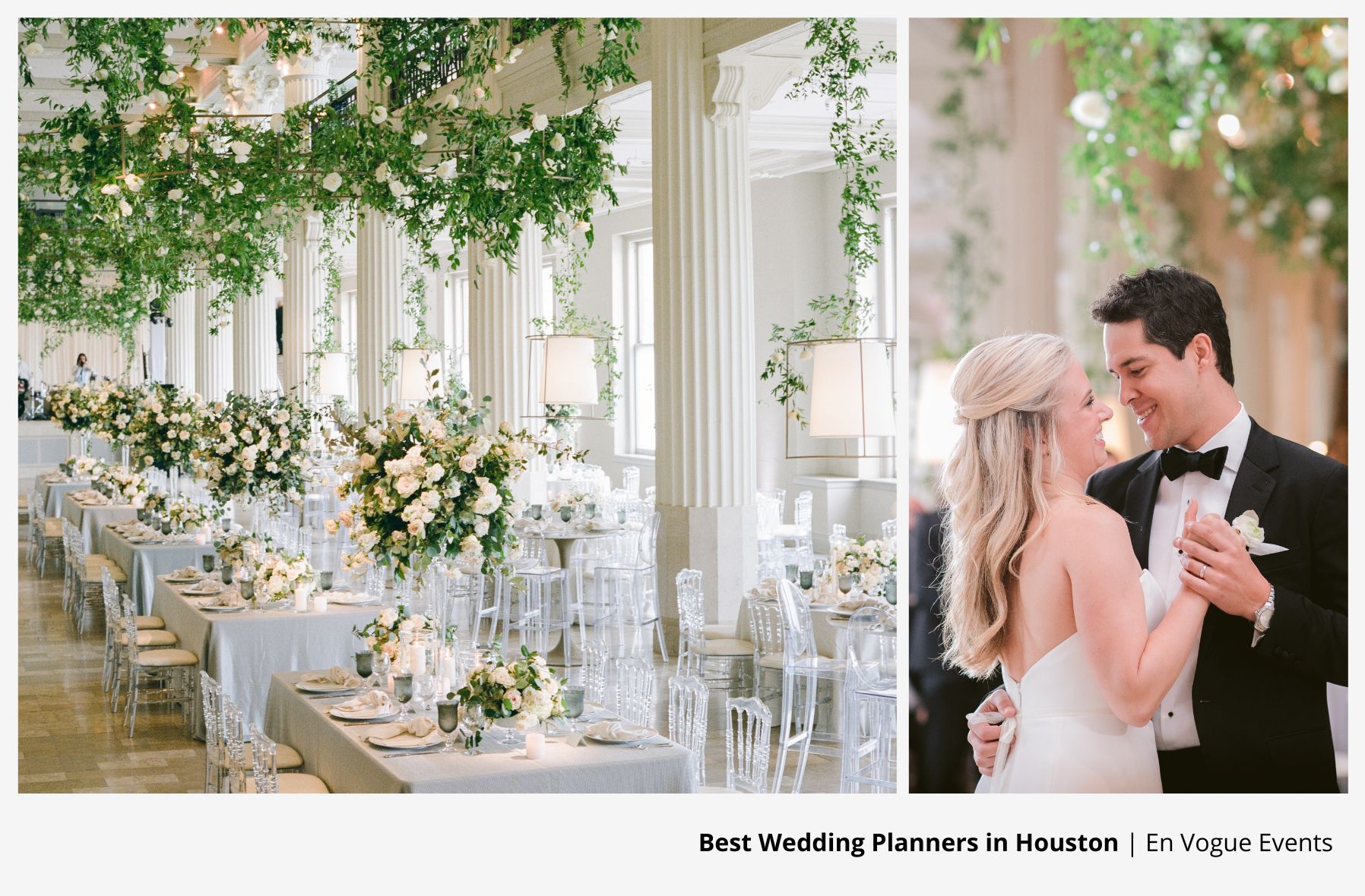 White and green wedding