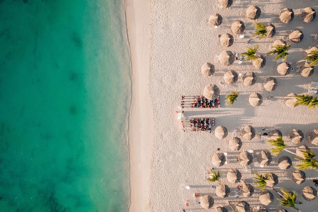 Beautiful Beachside Wedding at Aruba Marriott Resort & Stellaris Casino in Oranjestad, Aruba