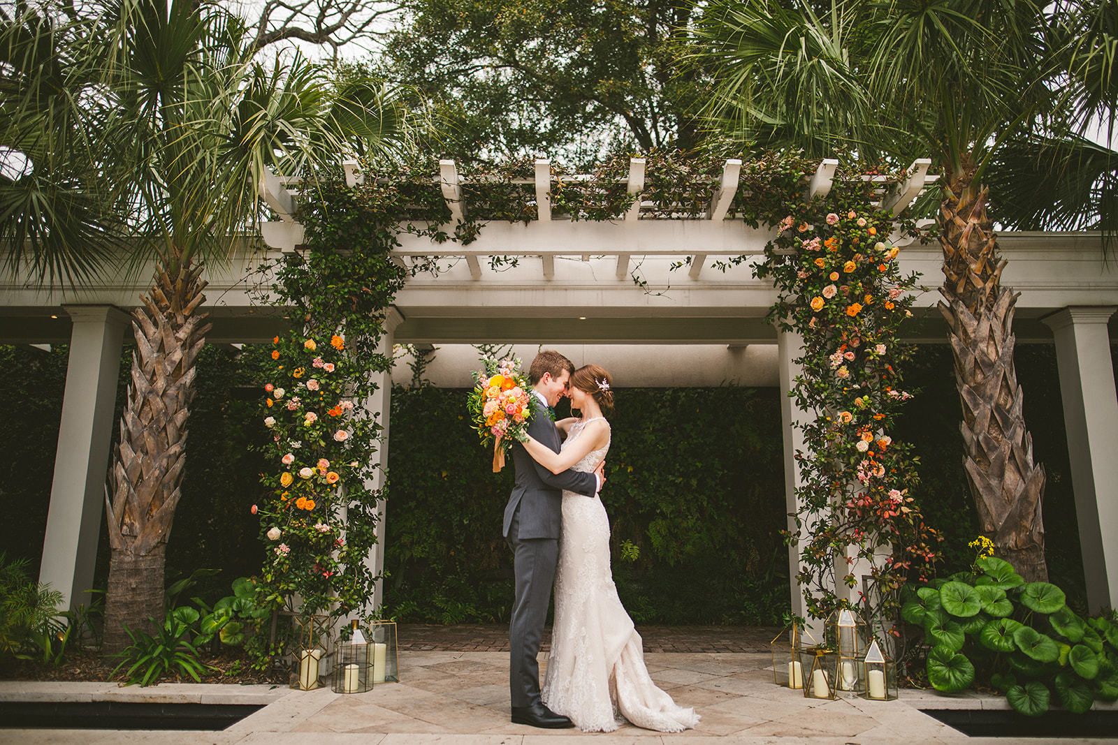 Citrus Themed Winter Wedding at Cannon Green in Charleston, SC