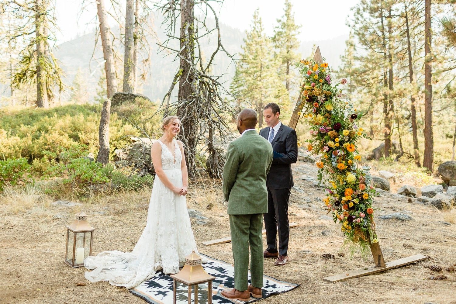 Intimate Micro Wedding in the Woods of Lake Tahoe