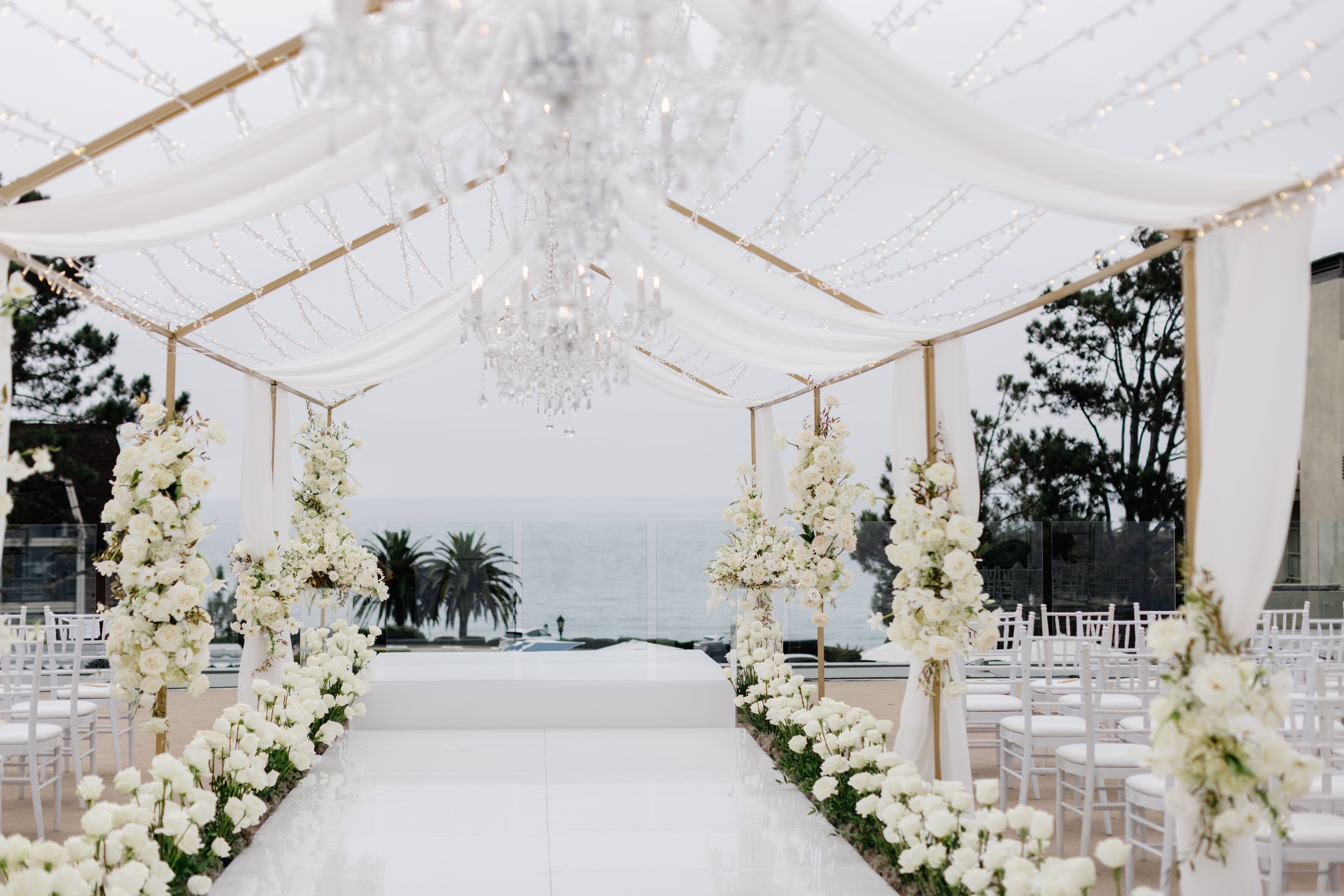 Oceanfront Tented Wedding at L'Auberge Del Mar in Del Mar, California