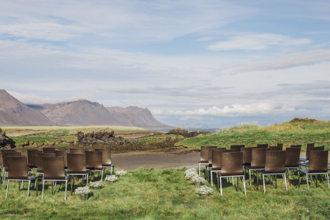 Scenic Wedding in an Icelandic Lava Field