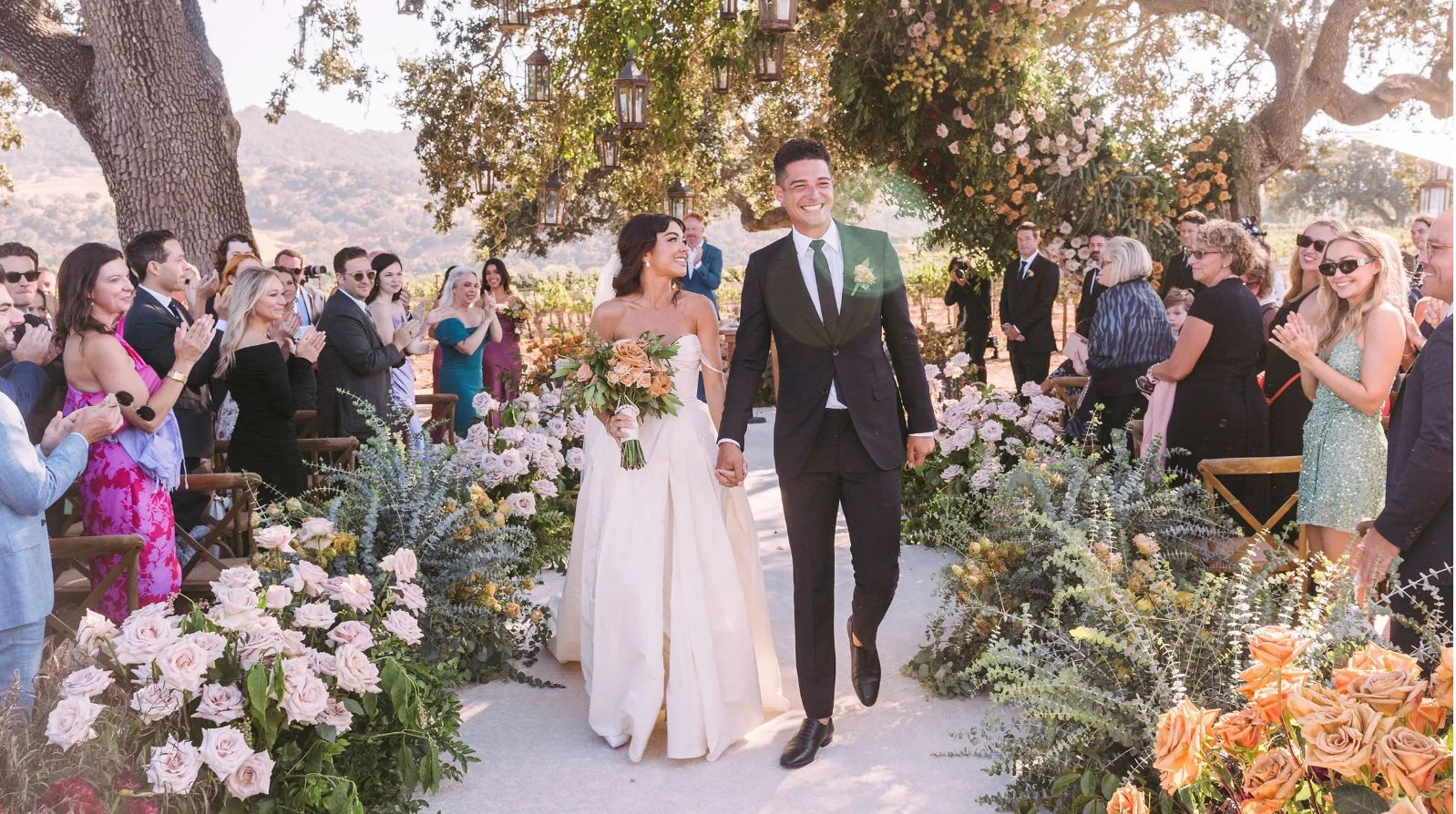 Sarah Hyland and Wells Adamas California vineyard wedding, a top celebrity wedding of 2022 | PartySlate