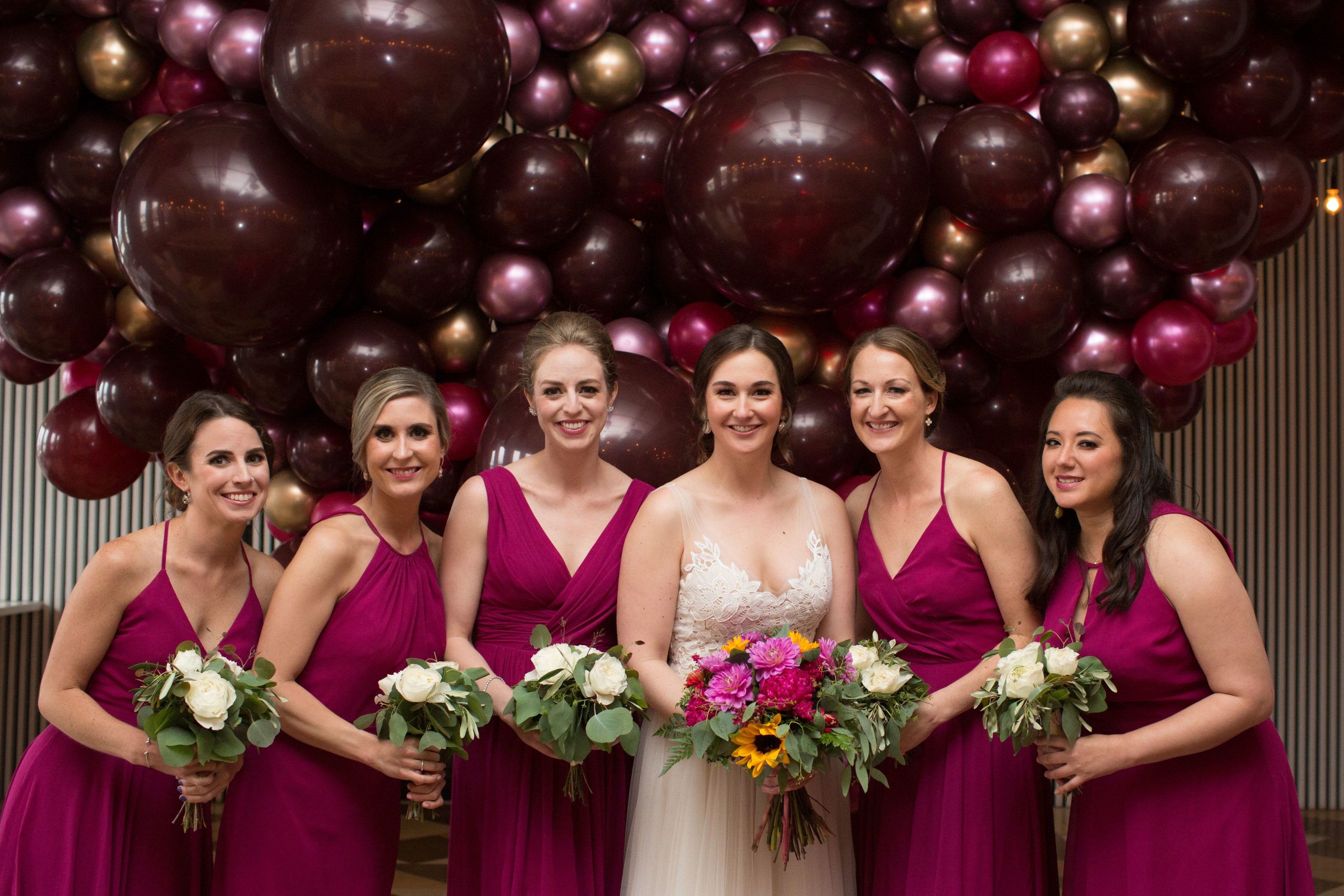 Chic Maroon Wedding in Chicago, IL