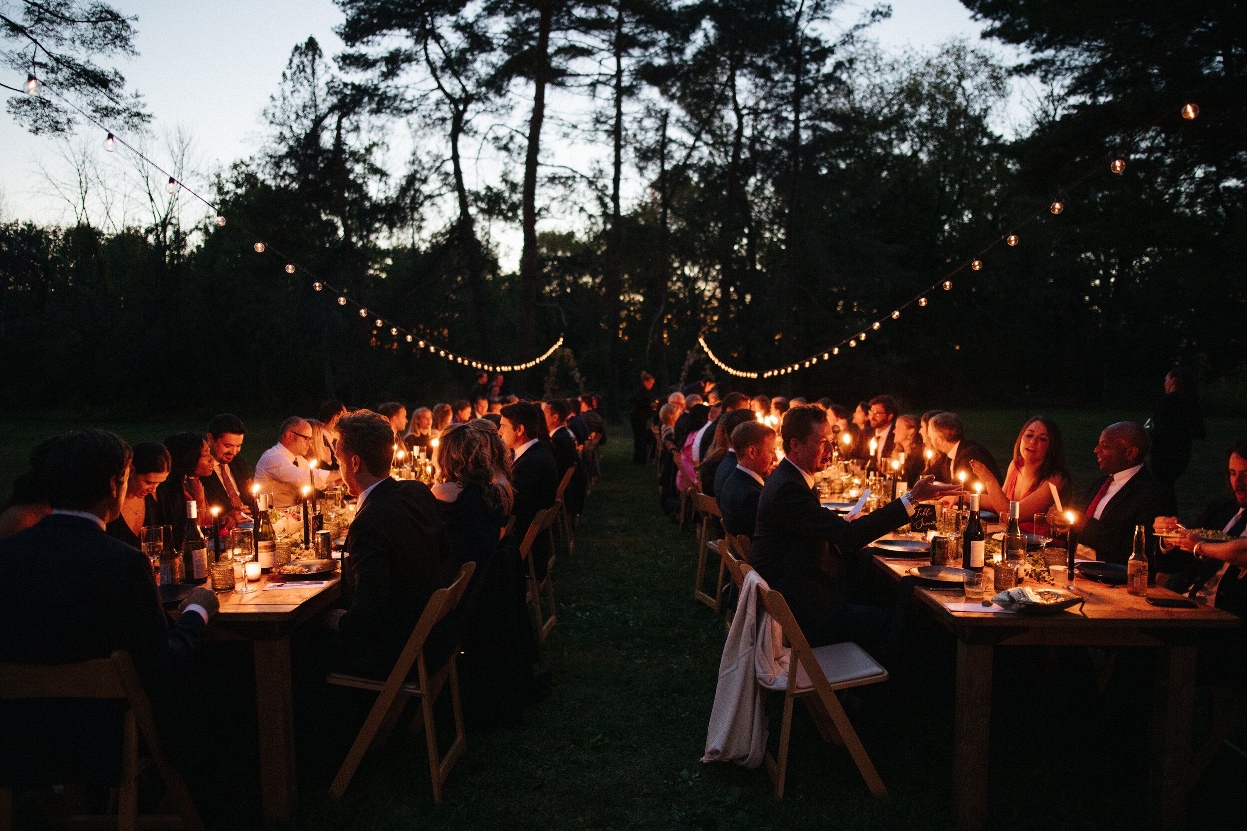 The Woodhouse Lodge outdoor wedding in hudson valley | PartySlate