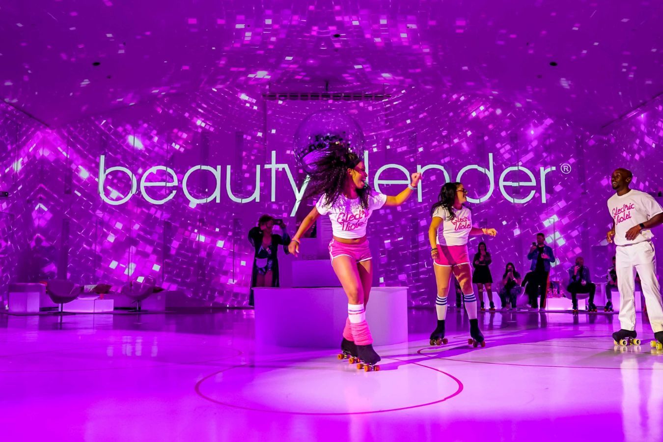 BEAUTY BLENDER GLAM DISCO SKATING PARTY EXPERIENTIAL PRODUCT LAUNCH AT THE TEMPLE HOUSE