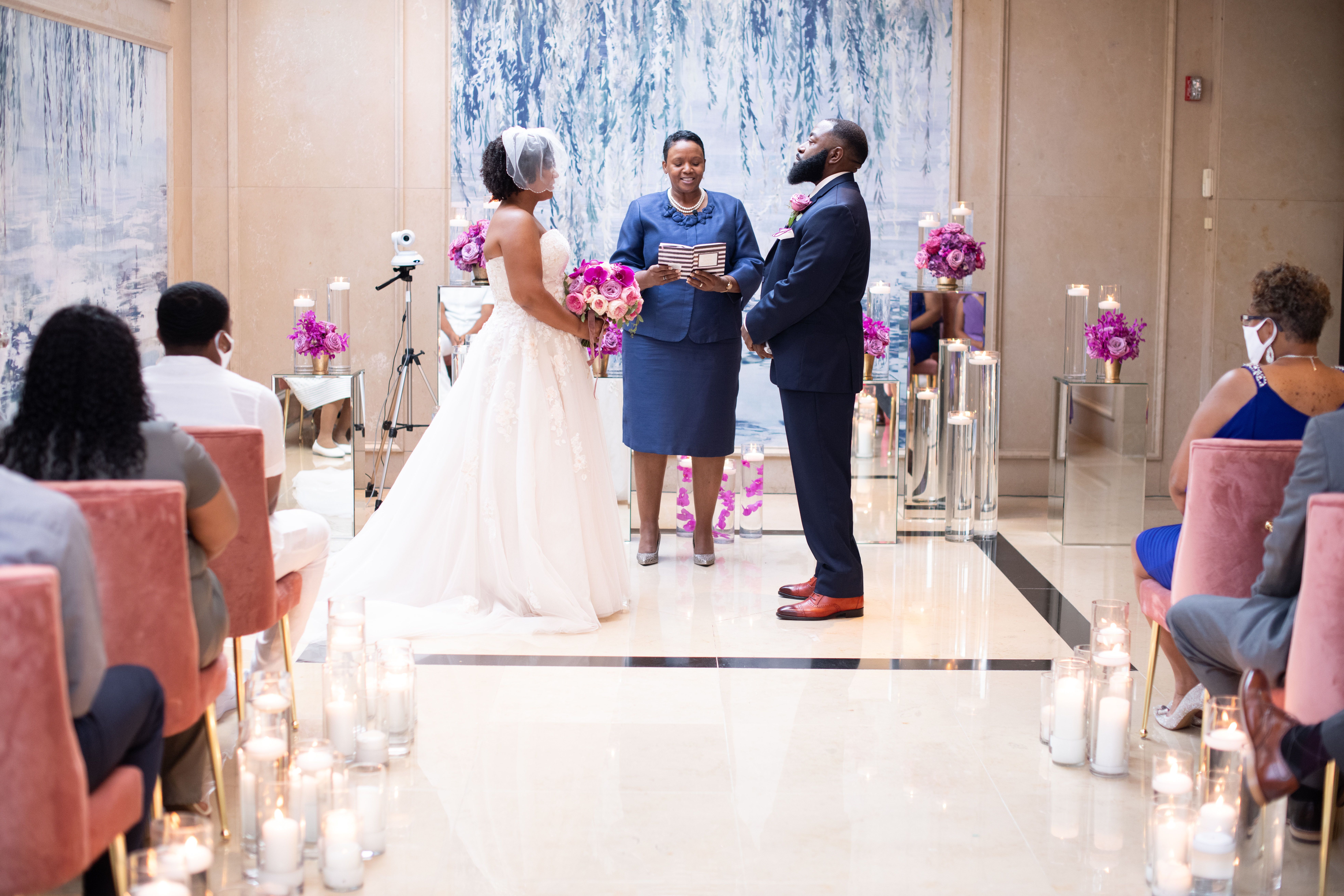 Pop of Purple Wedding at the Four Seasons Hotel Washington DC | PartySlate