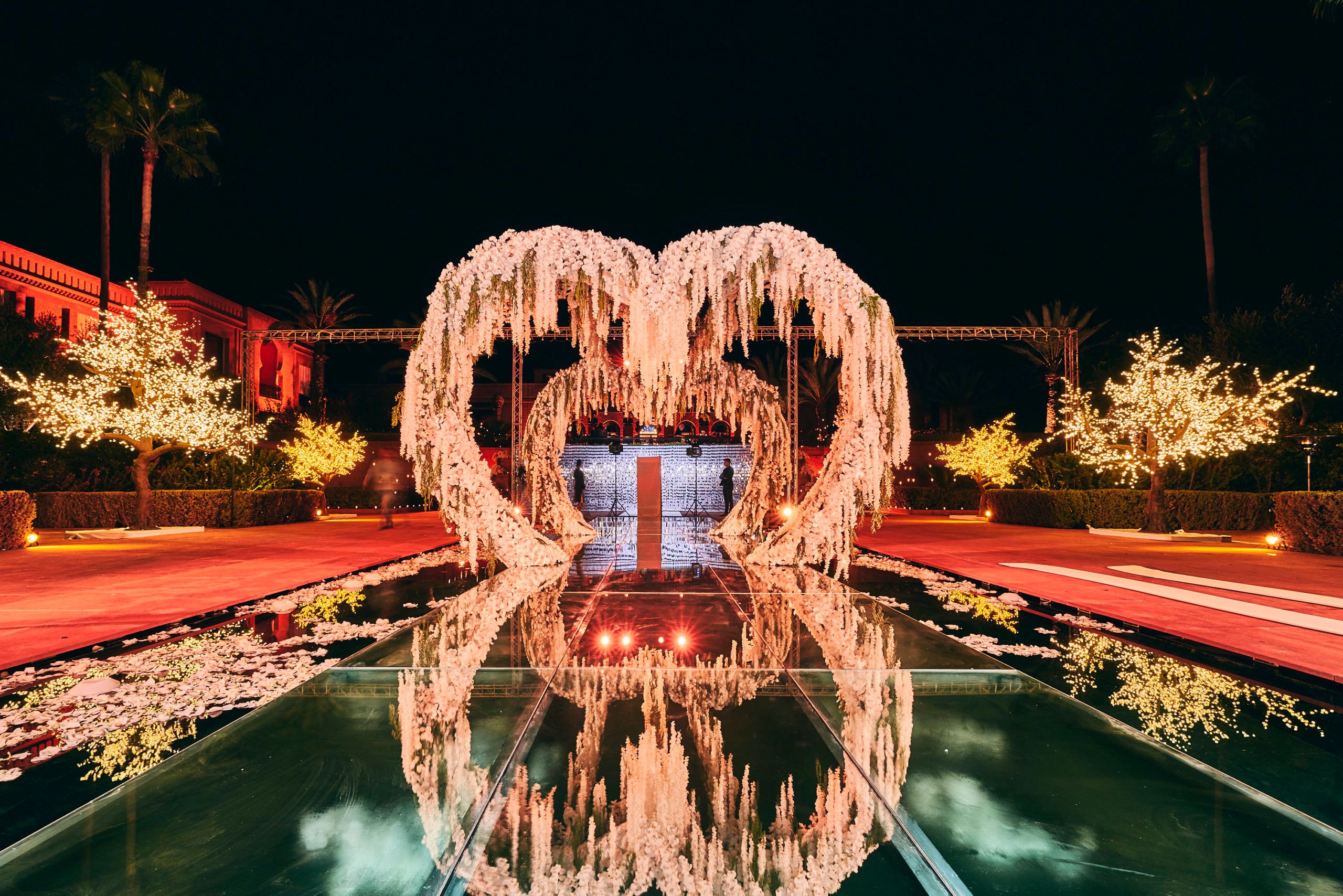 Extravagant White Wedding at Selman Marrakech in Marrakech, Morocco