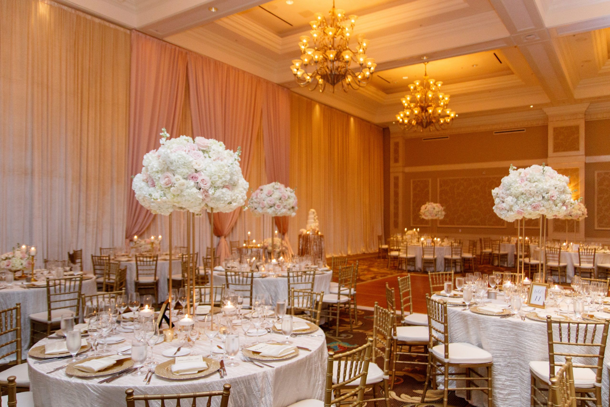 Romantic Blush and Ivory at the Waldorf Astoria Orlando in Orlando, FL