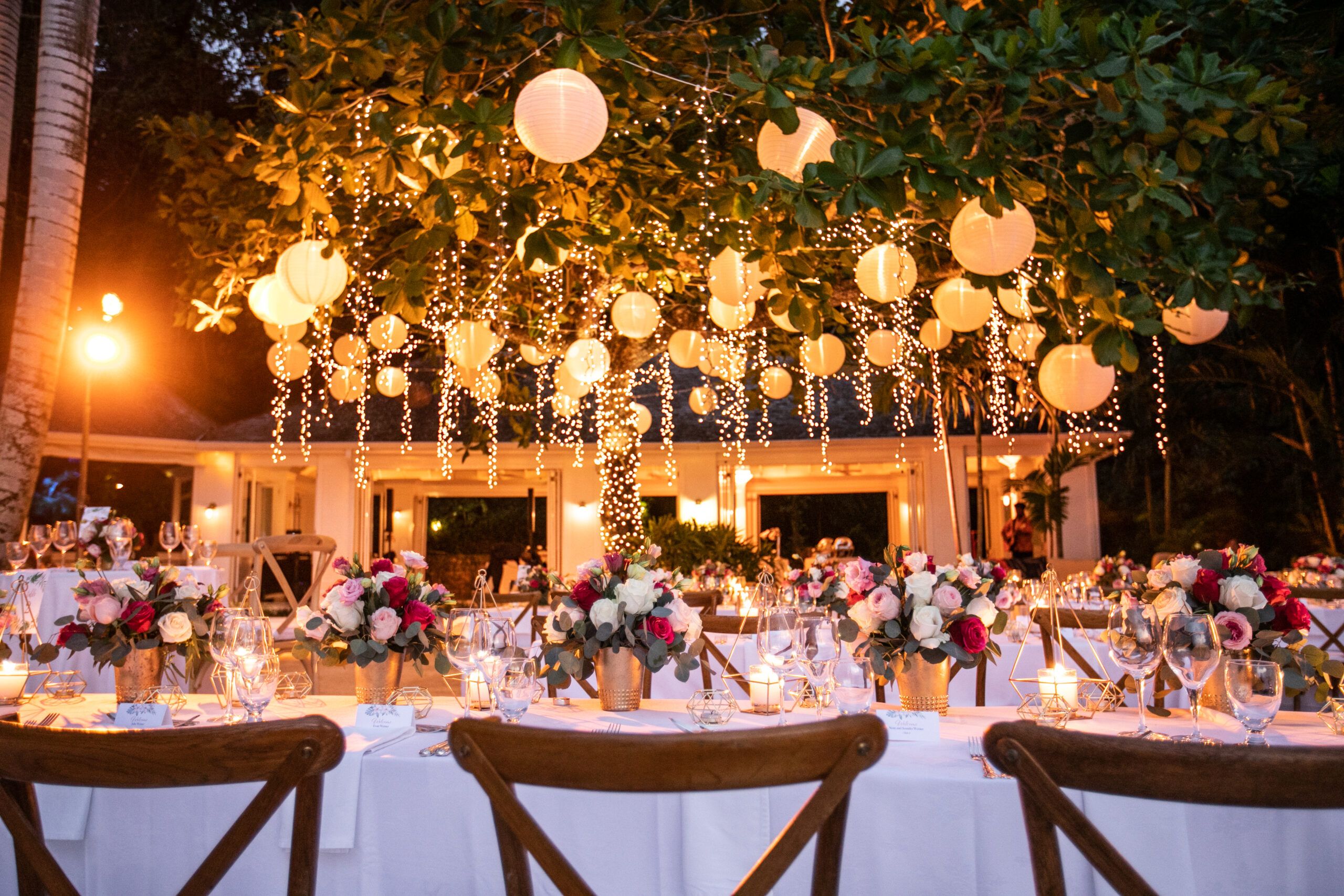 Floral-filled Beachside Wedding at Round Hill Resort in Montego Bay, Jamaica