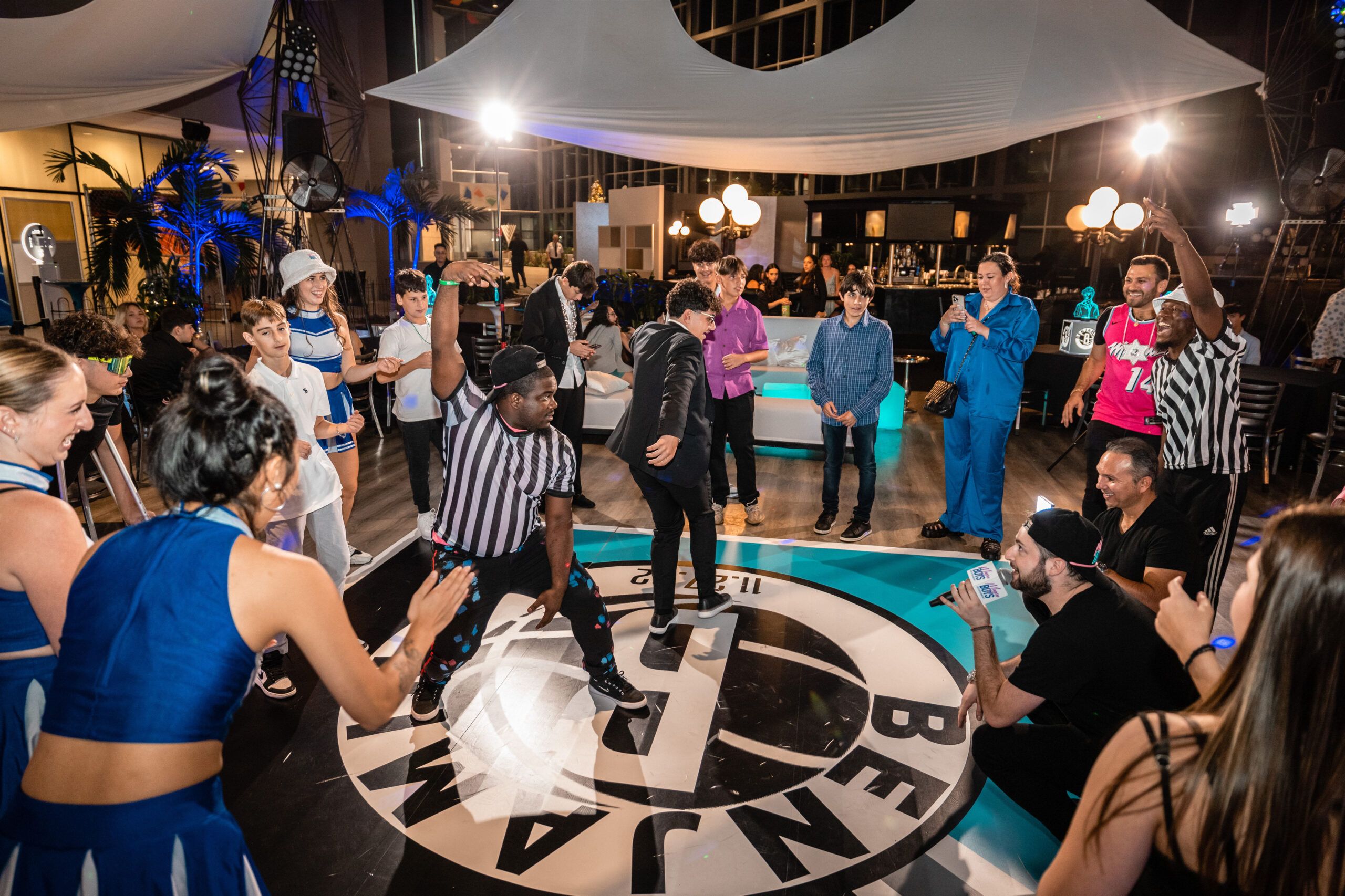 Fun Basketball Themed Bar Mitzvah with entertainment by Magen Boys Entertainment.