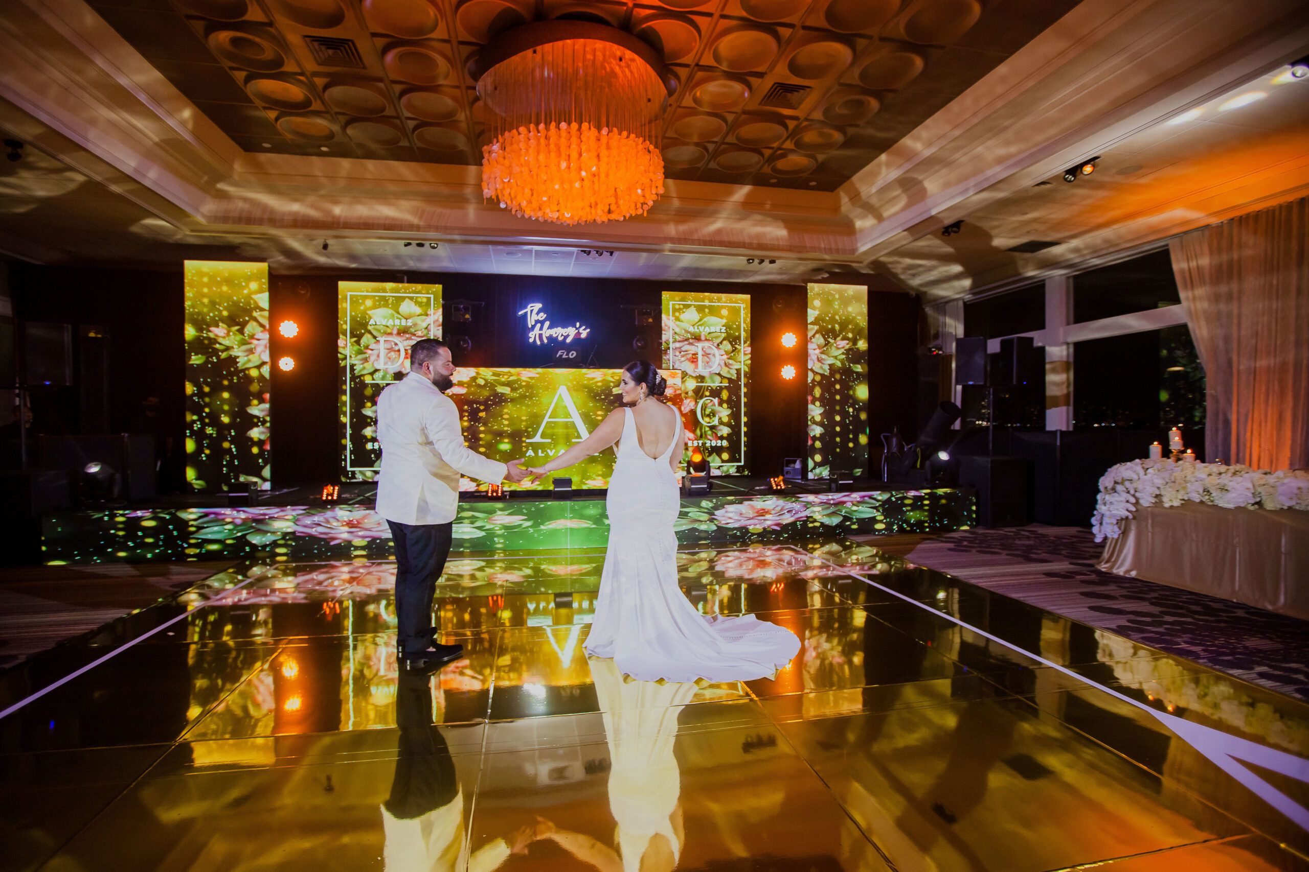 Modern and Radiant Wedding in Miami, Florida with music by Event Factor.