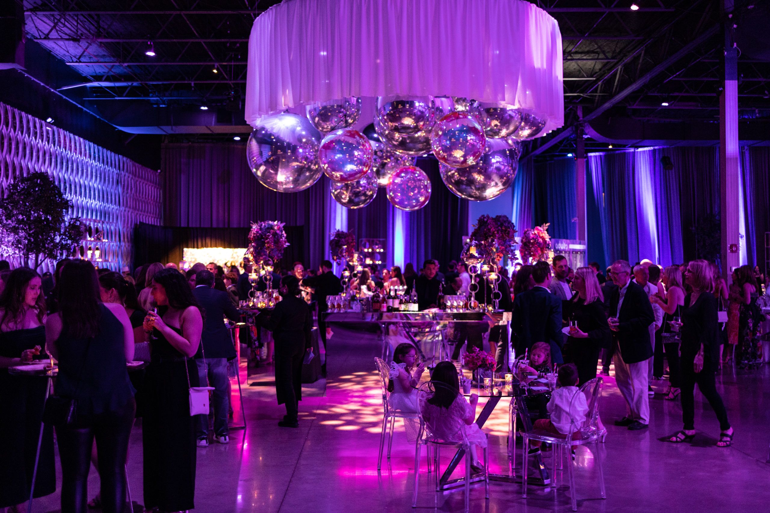 Purple Nightclub Inspired Bat Mitzvah Party at The Geraghty