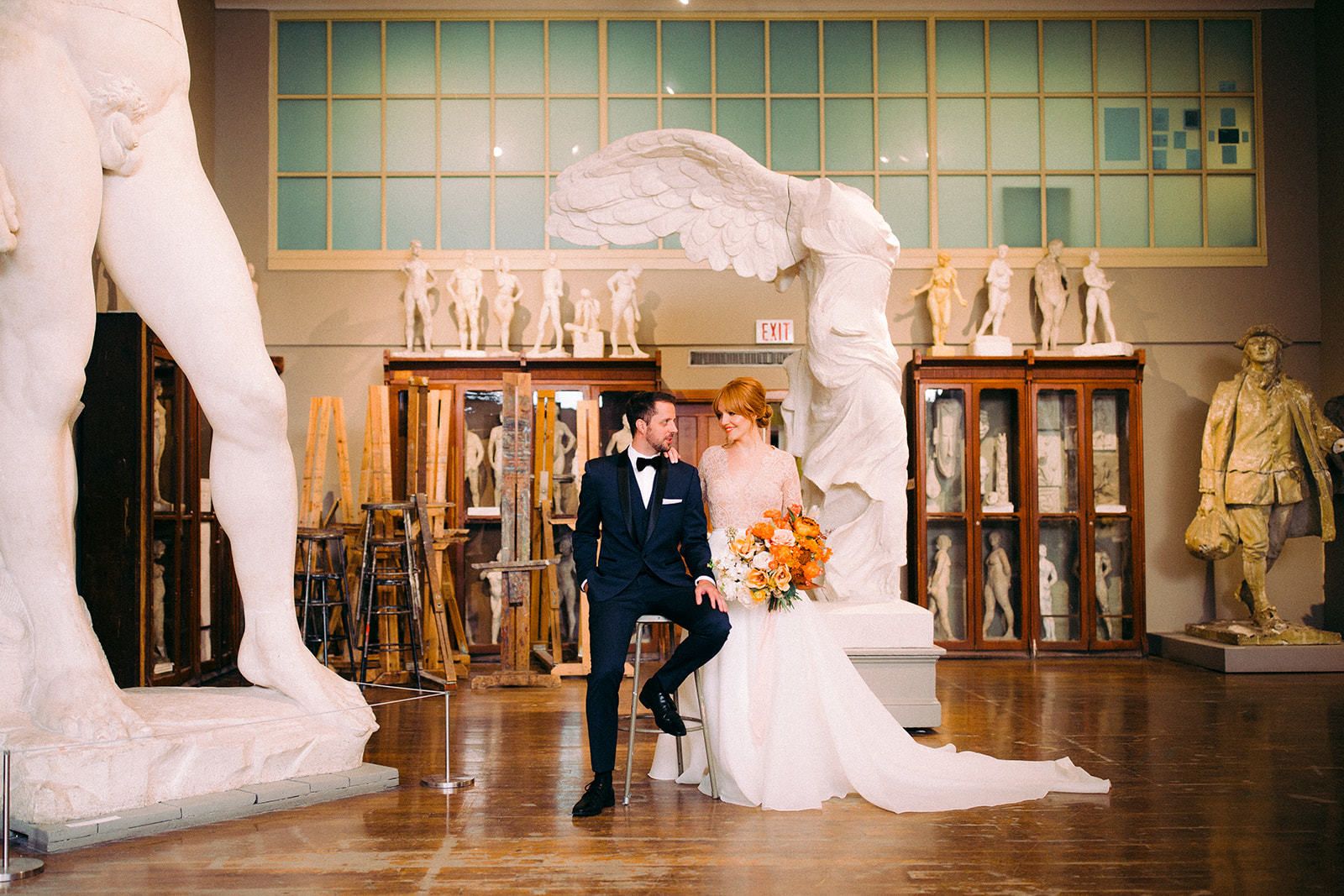 Regal Museum Wedding at Pennsylvania Academy of the Fine Arts in Philadelphia, PA