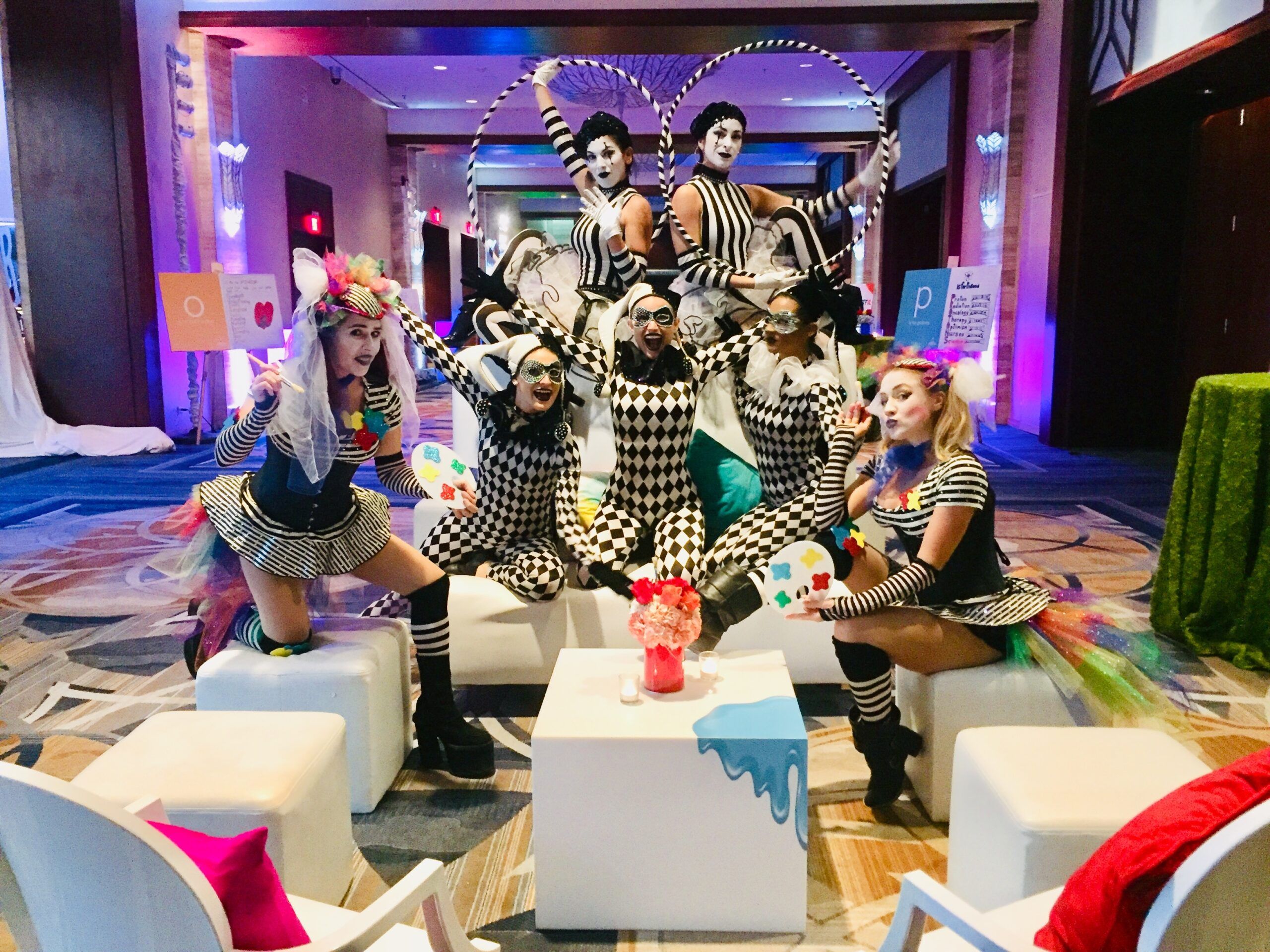 St. Jude Charity Event with entertainment by CircX, a Miami interactive entertainment company.