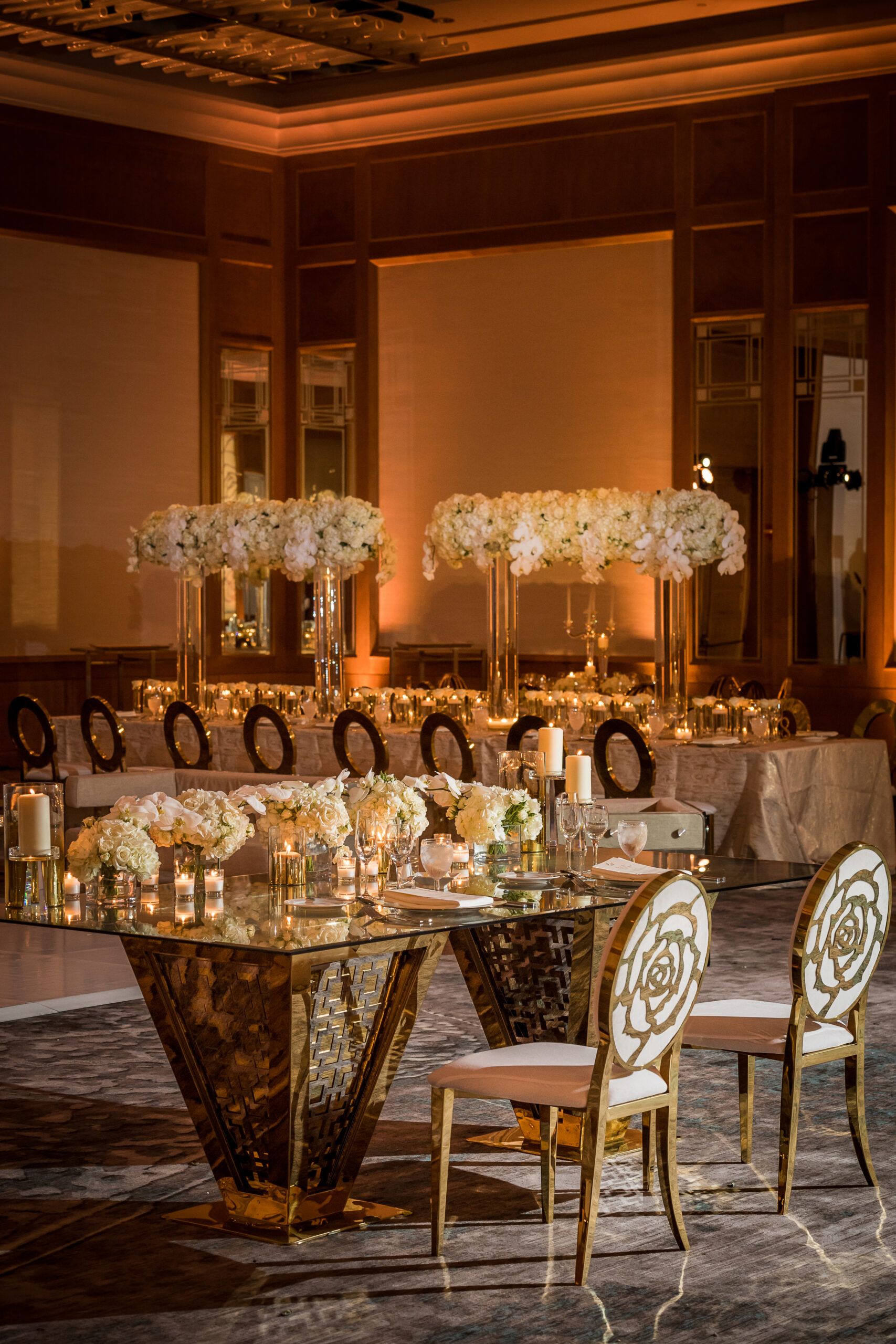 White and Gold Wedding