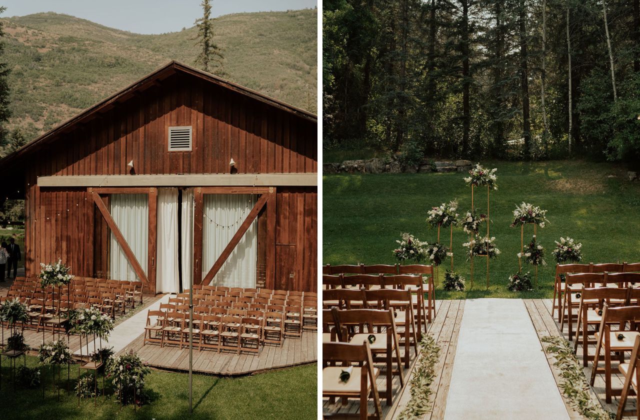 Romantic Outdoor Wedding at Sundance Mountain Resort in Sundance, Utah PartySlate
