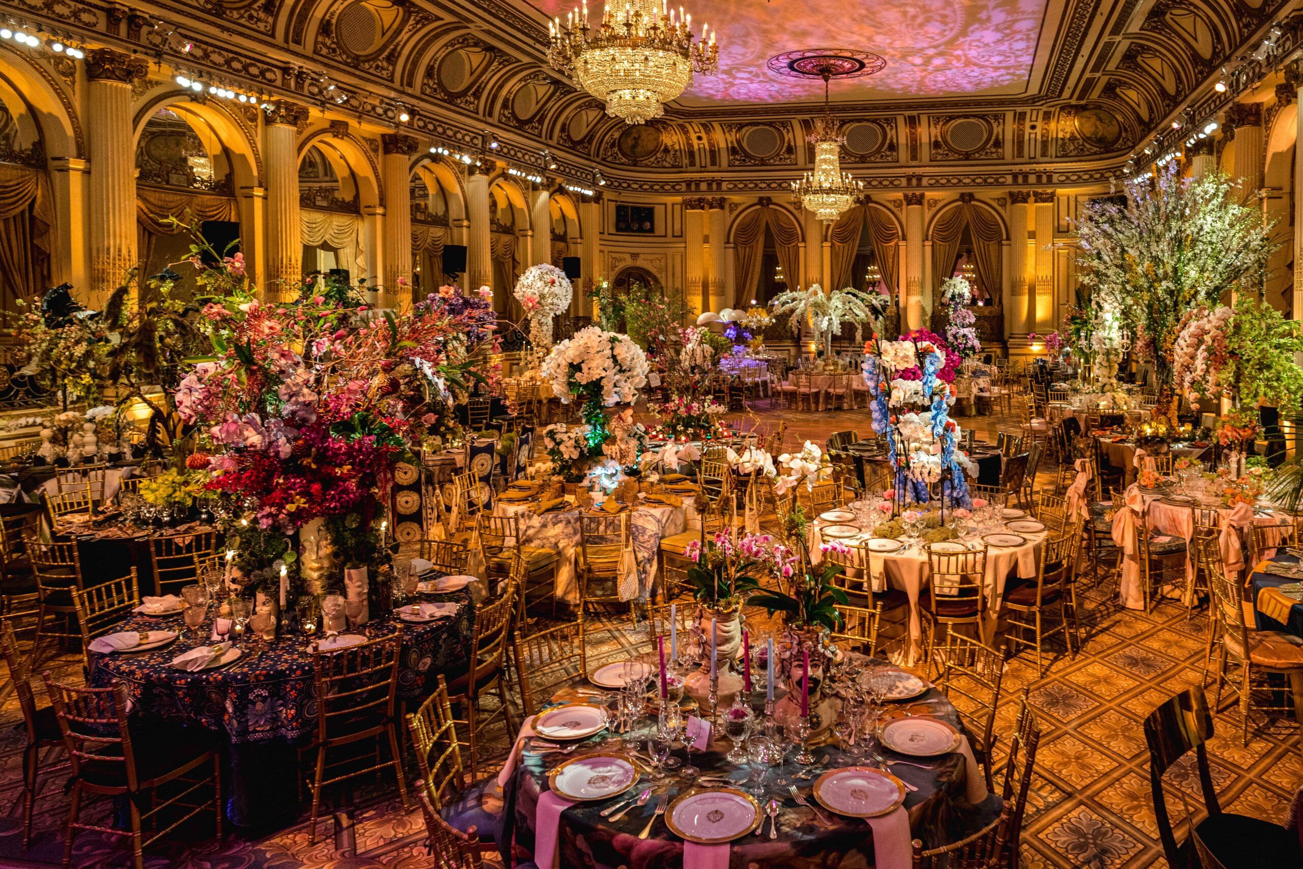 Annual Orchid Dinner at The Plaza Hotel in New York, New York