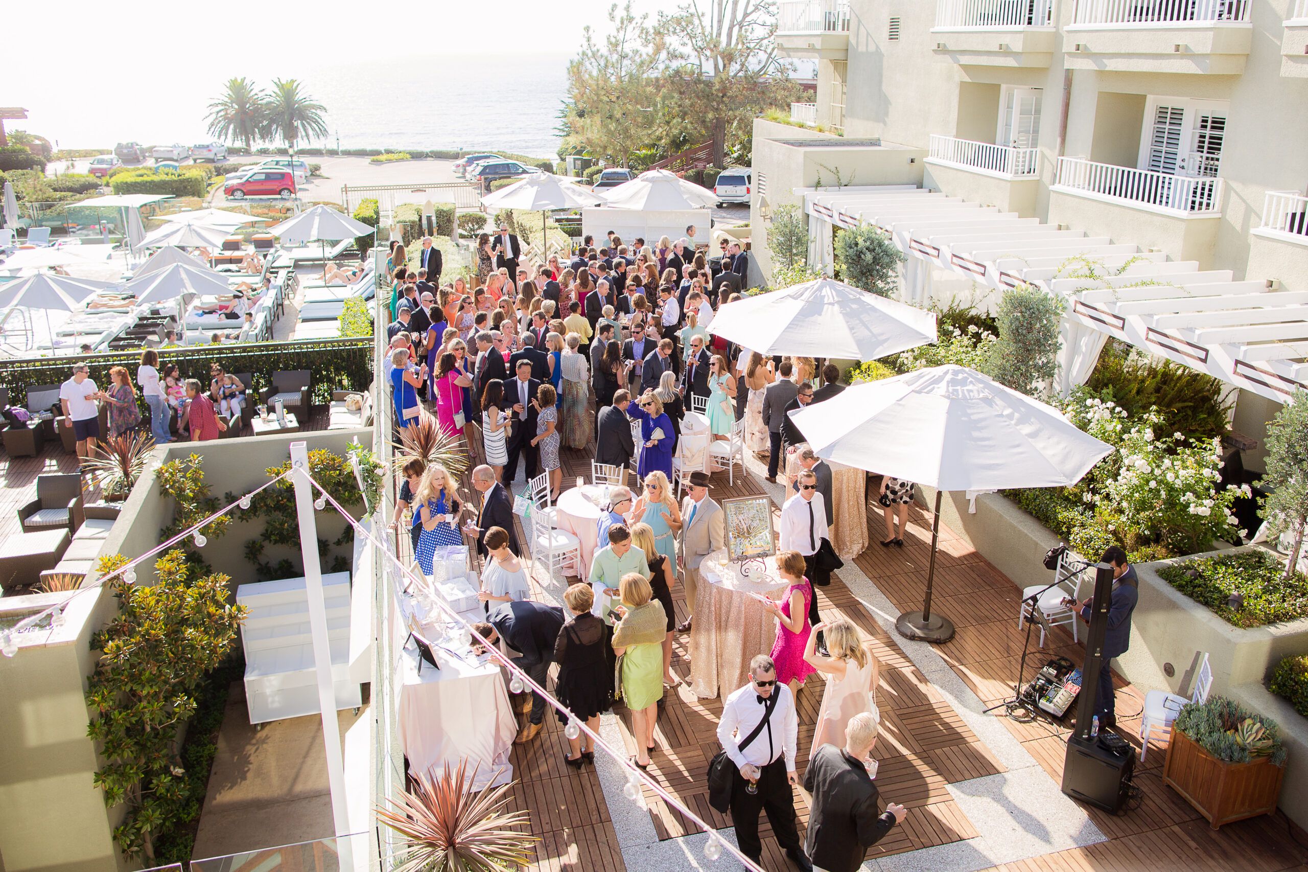 Beautiful Blush Seaside Wedding at L'Auberge Del Mar, a unique San Diego wedding venue.