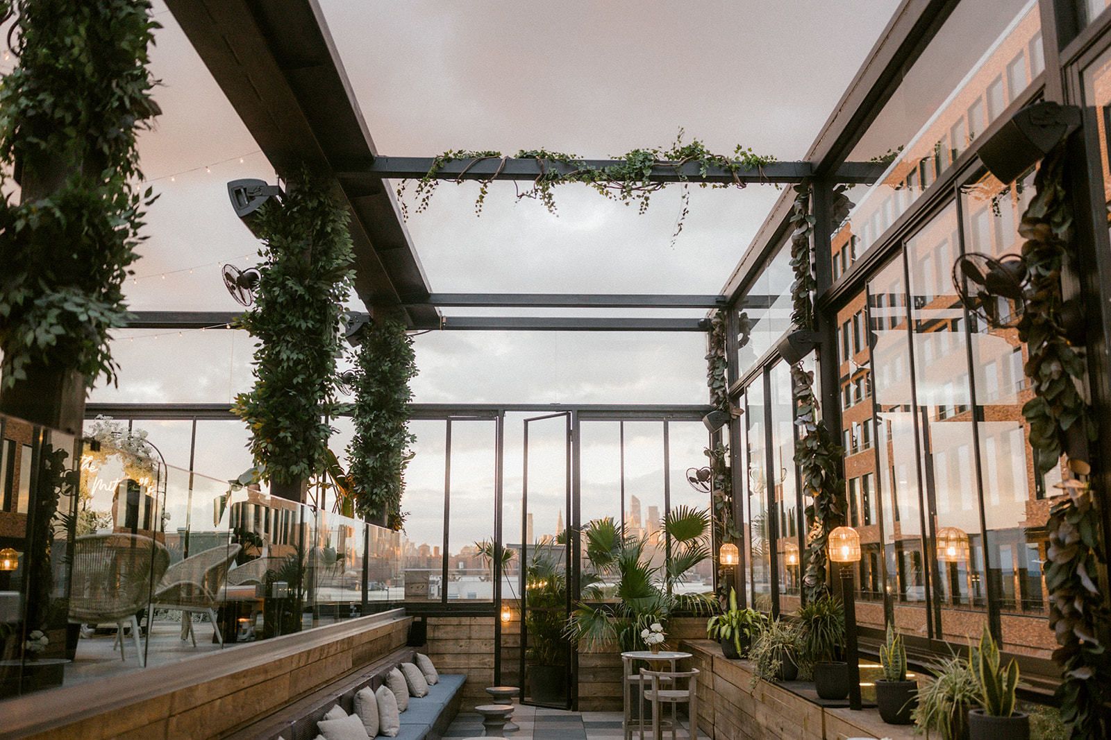 Boho Inspired Rooftop Wedding at 74Wythe in New York City
