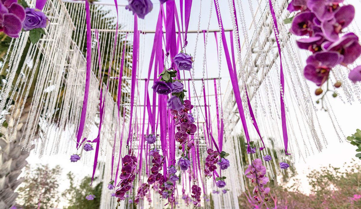 Vibrant Purple Bat Mitzvah at The Sacred Space Miami in Miami, Florida
