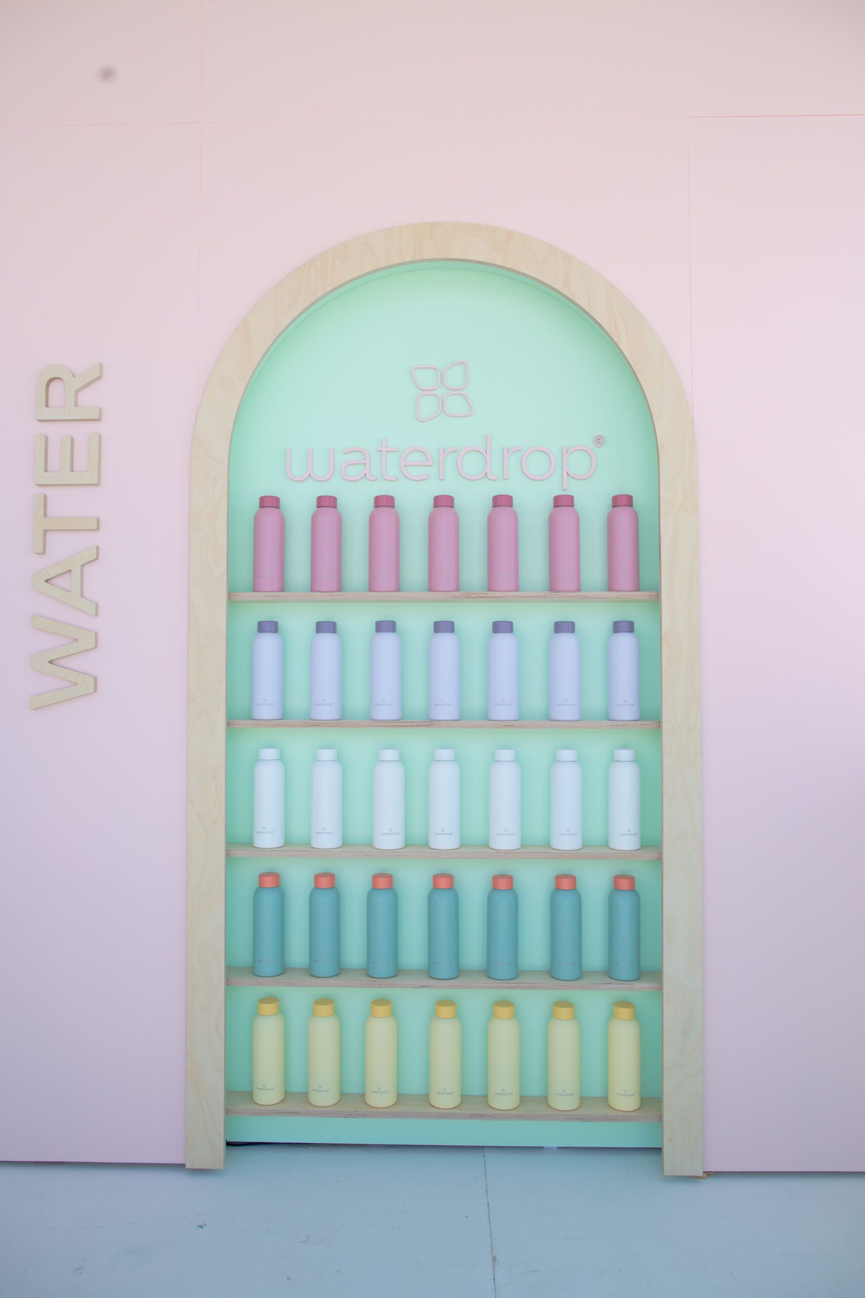 Colorful Pastel Waterdrop Booth at SOBEWFF 2021 in Miami, Florida