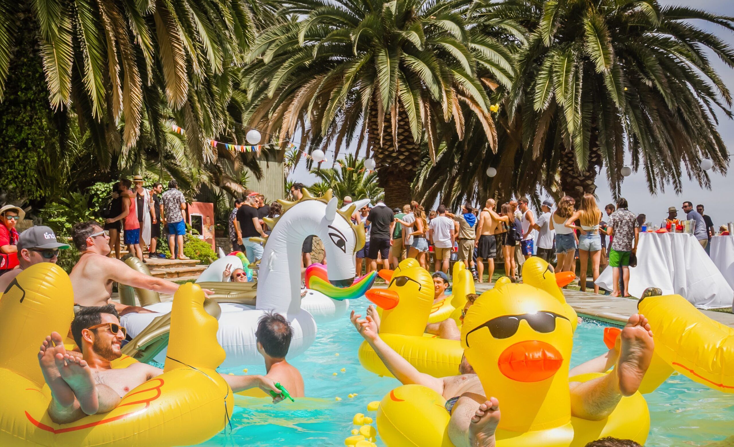 Pool Party in Malibu, California
