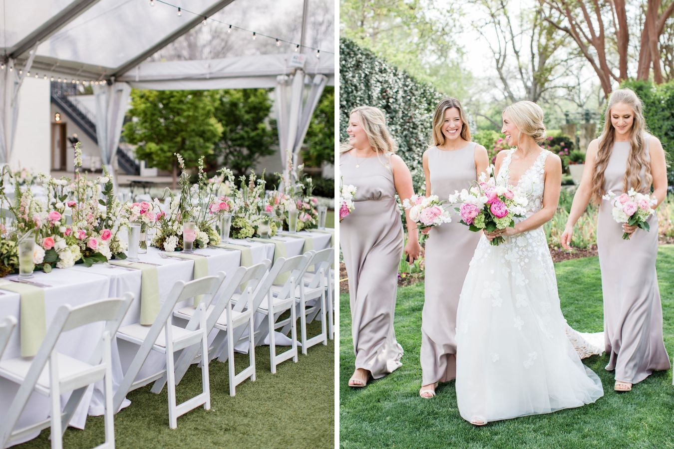 PINK PEONY DALLAS ARBORETUM WEDDING