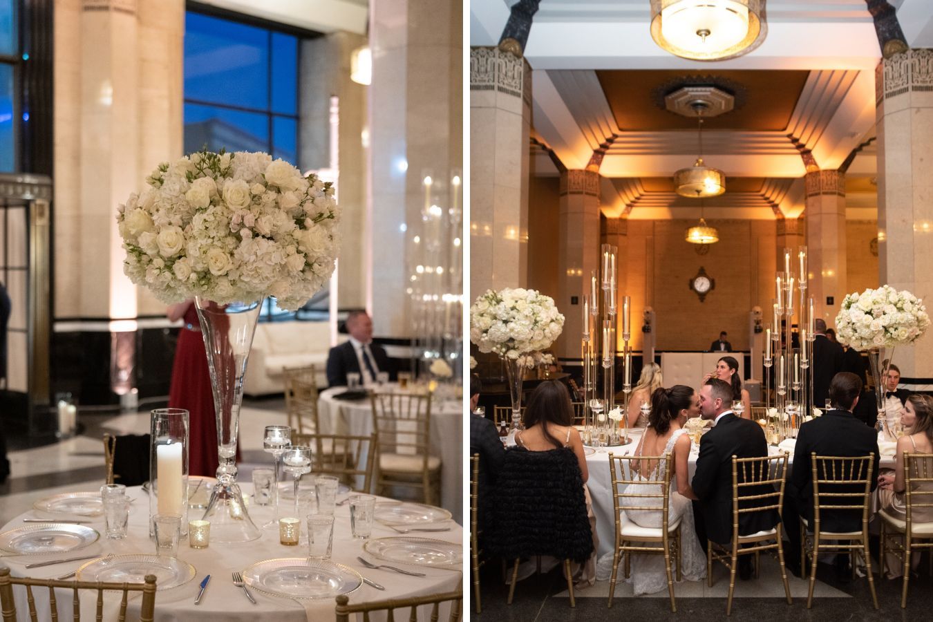 WHITE FLORAL WEDDING AT THE CARLISLE ROOM IN DALLAS, TEXAS